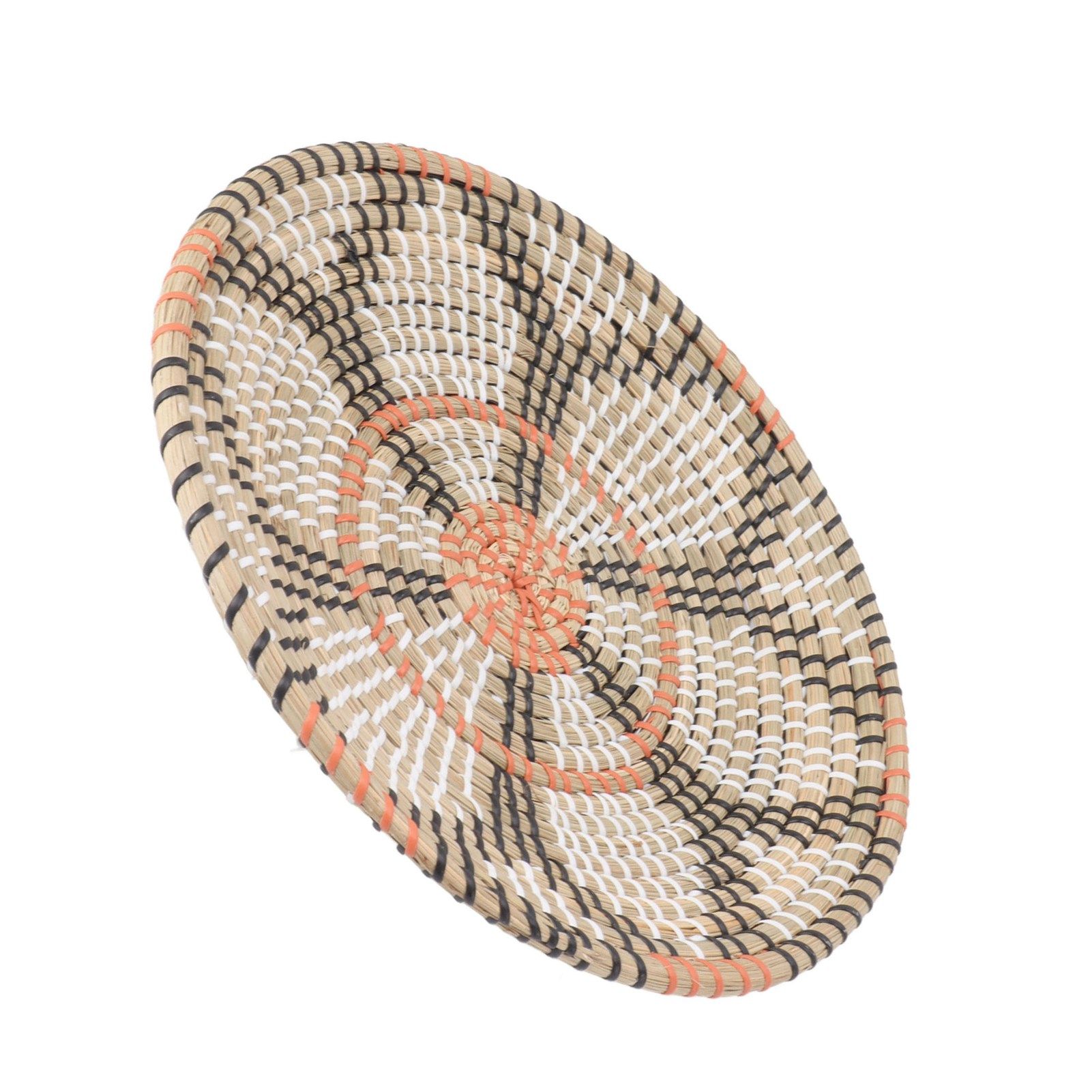 Round Grass Wall Ornaments 35cm Diameter Hand Knitting Hanging Woven Wall view 6