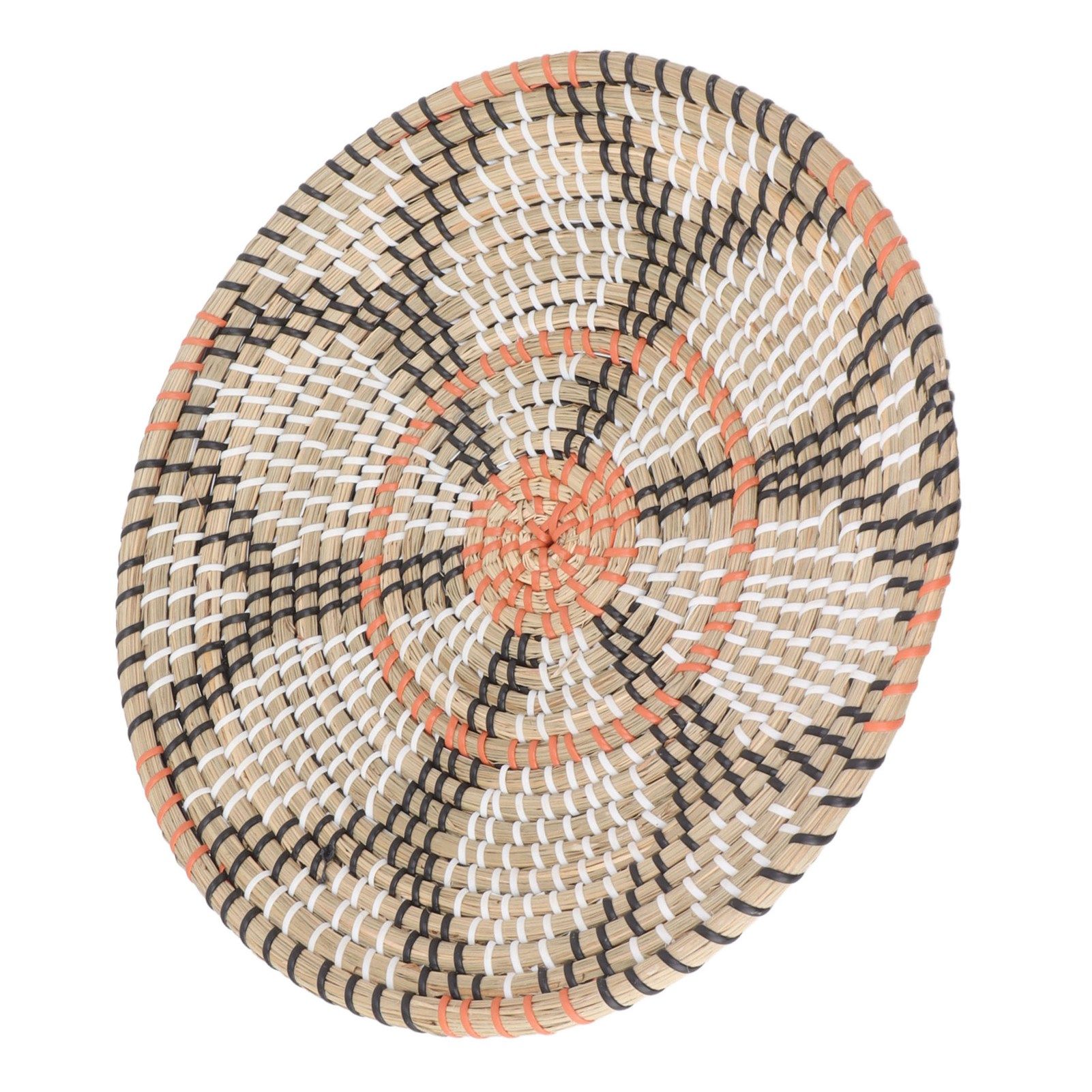 Round Grass Wall Ornaments 35cm Diameter Hand Knitting Hanging Woven Wall view 8