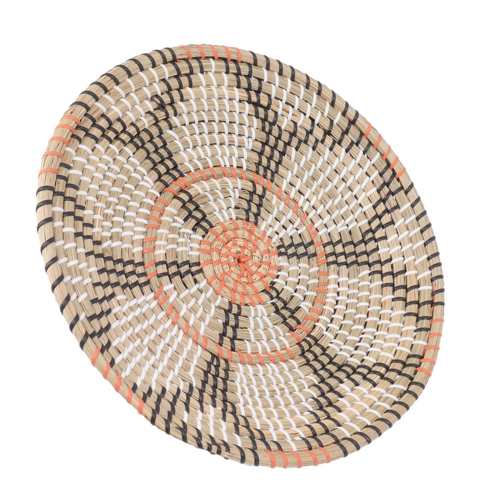 Round Grass Wall Ornaments 35cm Diameter Hand Knitting Hanging Woven Wall view 9