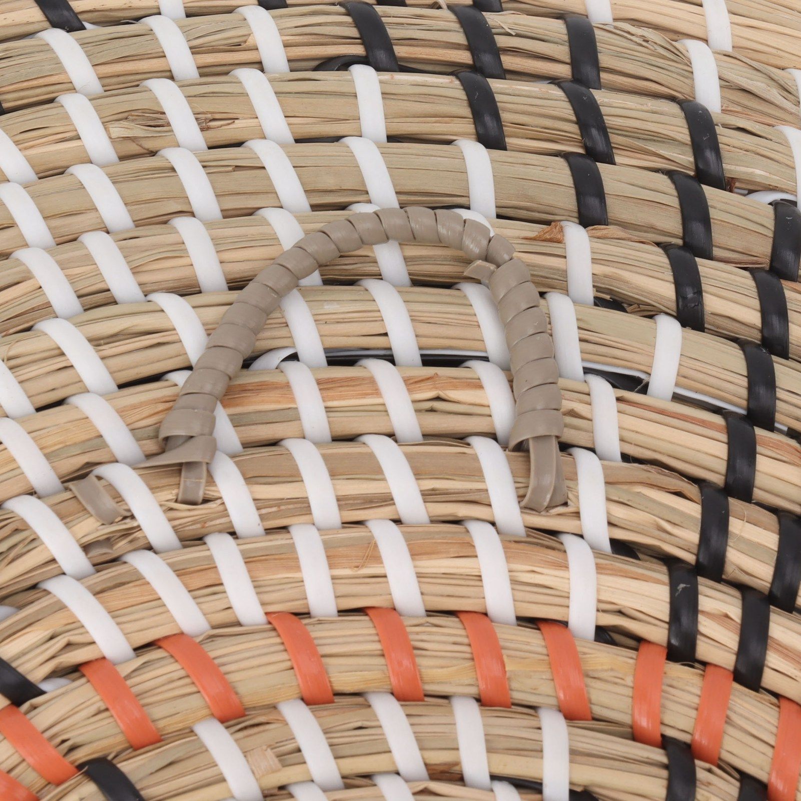 Round Grass Wall Ornaments 35cm Diameter Hand Knitting Hanging Woven Wall view 13
