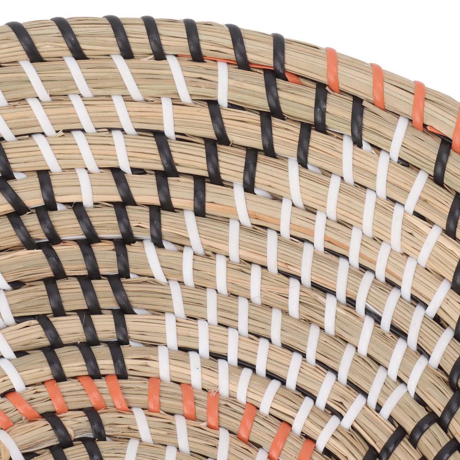 Round Grass Wall Ornaments 35cm Diameter Hand Knitting Hanging Woven Wall view 14