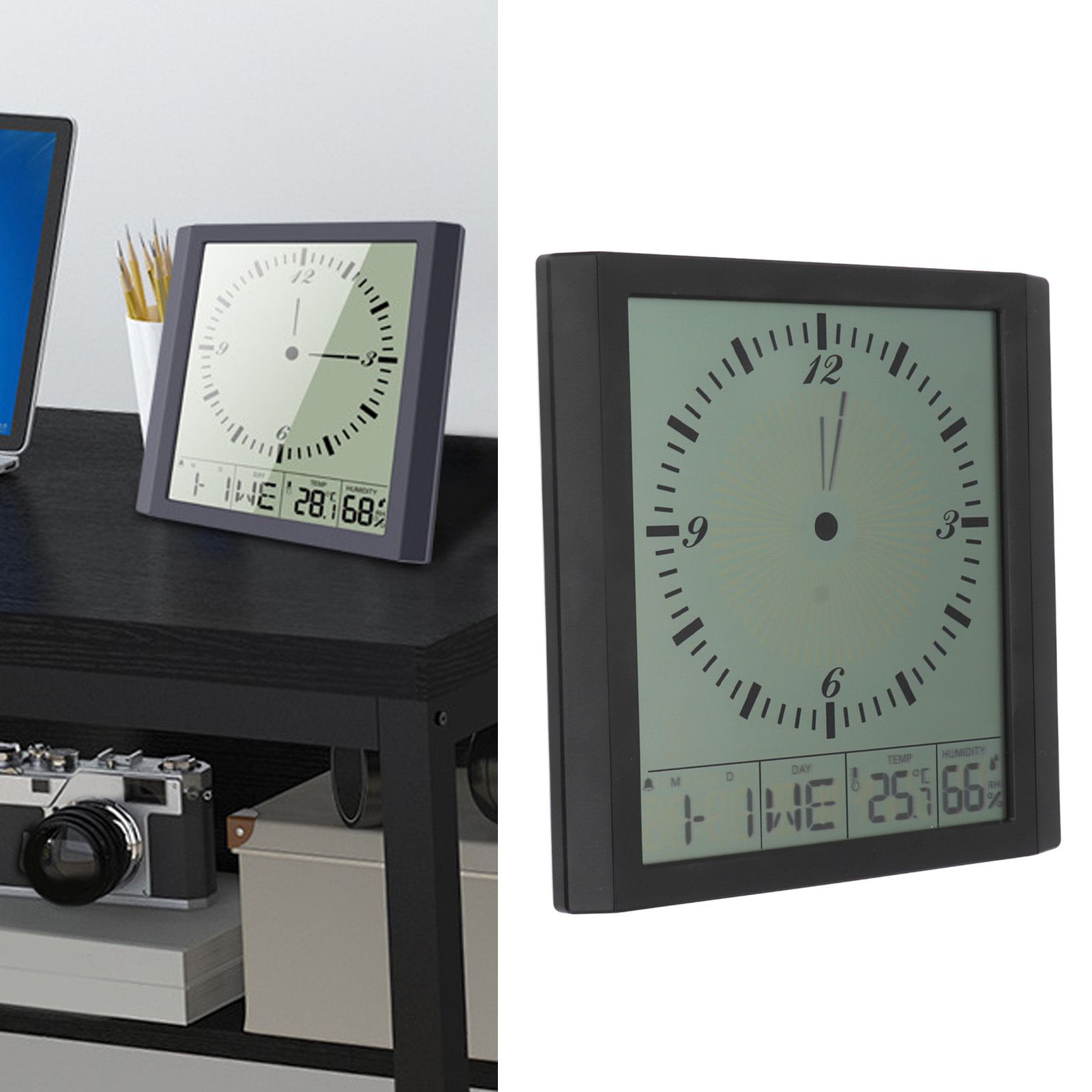 Wall Mounted Digital Display Clock 8.6 In Multifunction Large Digital Wall view 12