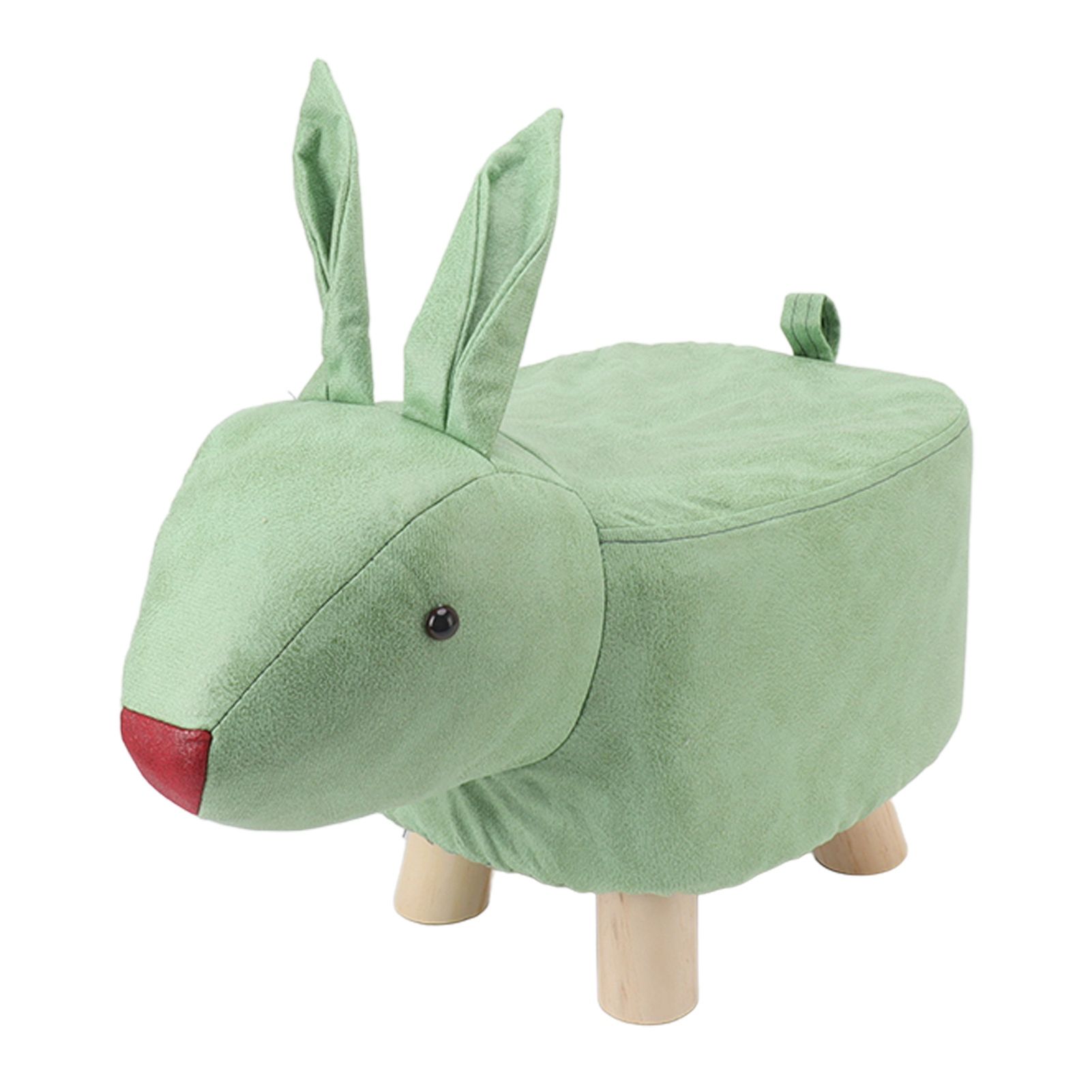 Cartoon Animal Shaped Stool Kid Home Living Room Cute Wooden Footstool for view 2