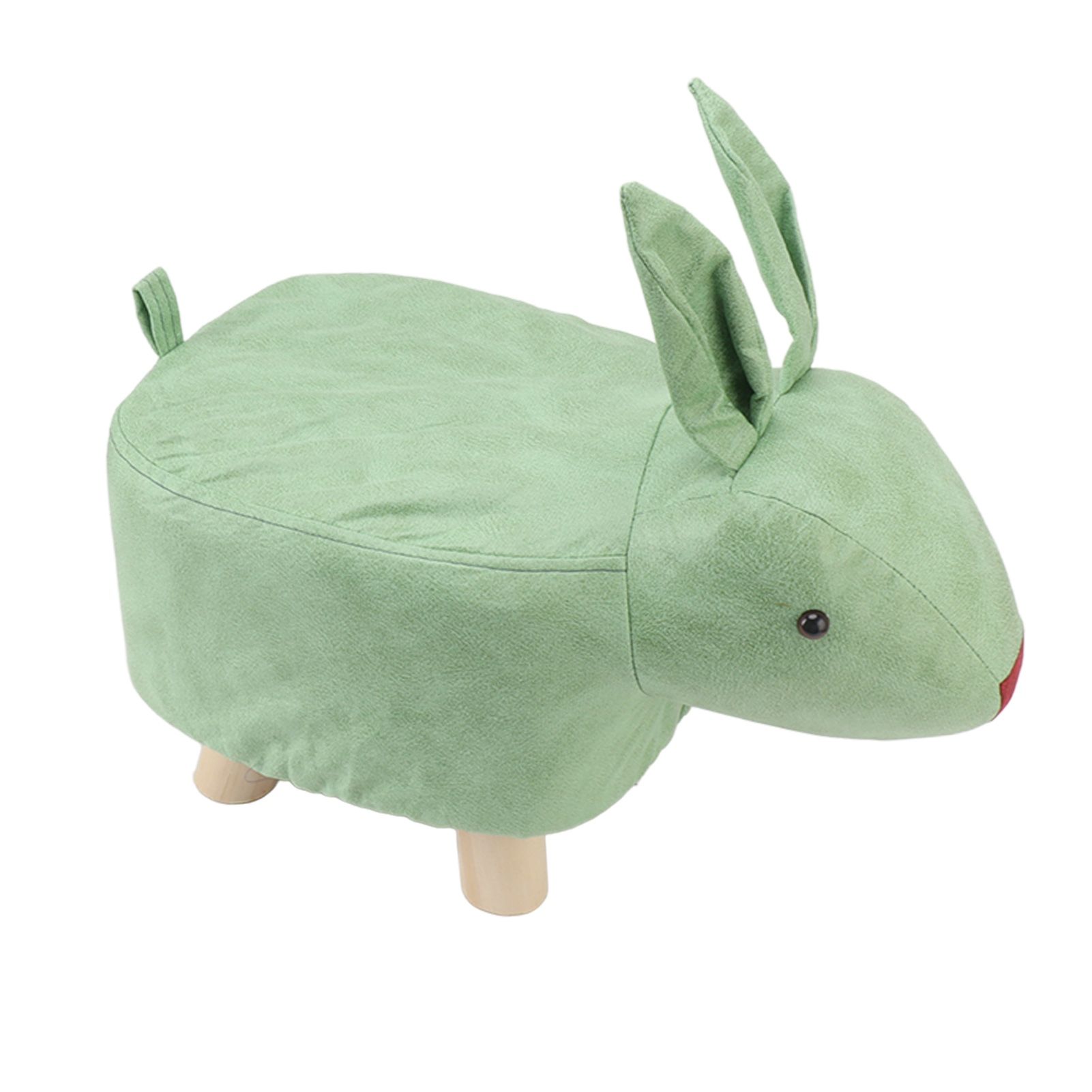Cartoon Animal Shaped Stool Kid Home Living Room Cute Wooden Footstool for view 4