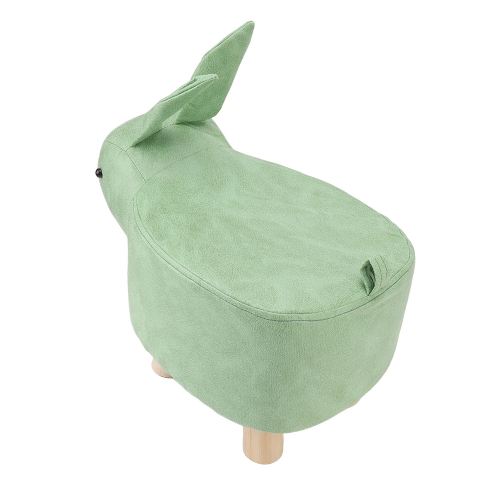 Cartoon Animal Shaped Stool Kid Home Living Room Cute Wooden Footstool for view 6