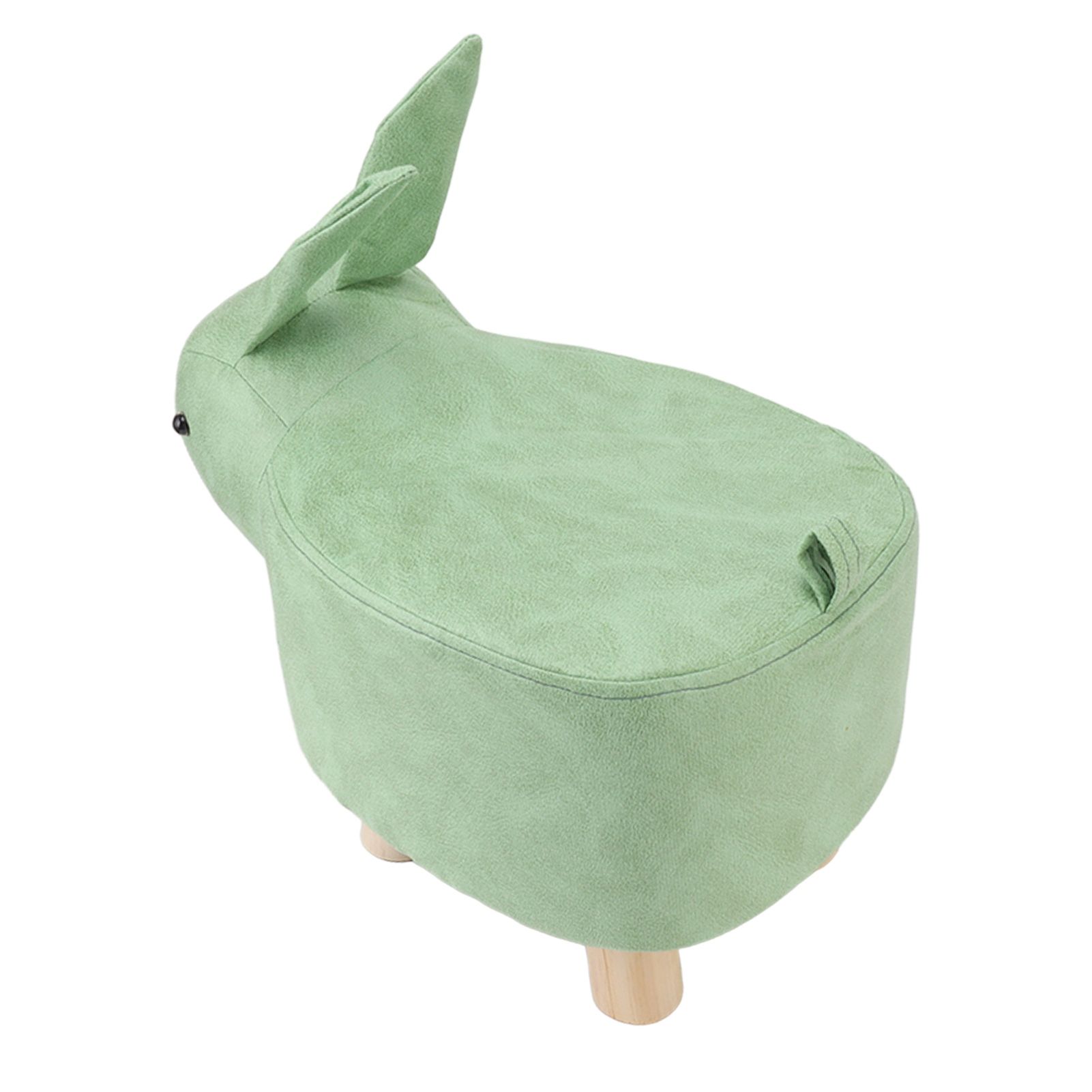 Cartoon Animal Shaped Stool Kid Home Living Room Cute Wooden Footstool for view 9