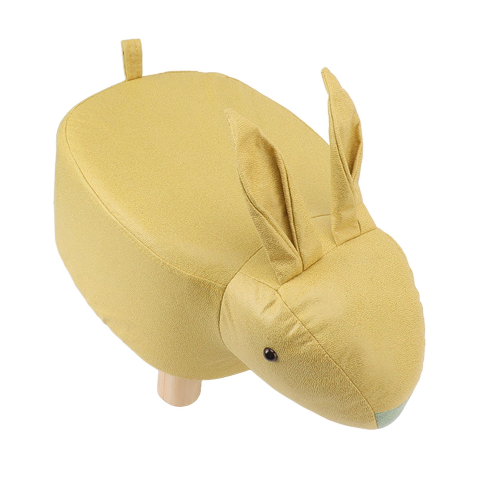 Cartoon Animal Shaped Stool Kid Home Living Room Cute Wooden Footstool for view 3