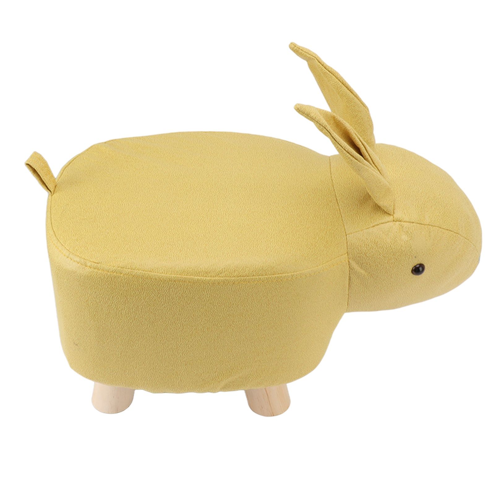 Cartoon Animal Shaped Stool Kid Home Living Room Cute Wooden Footstool for view 5