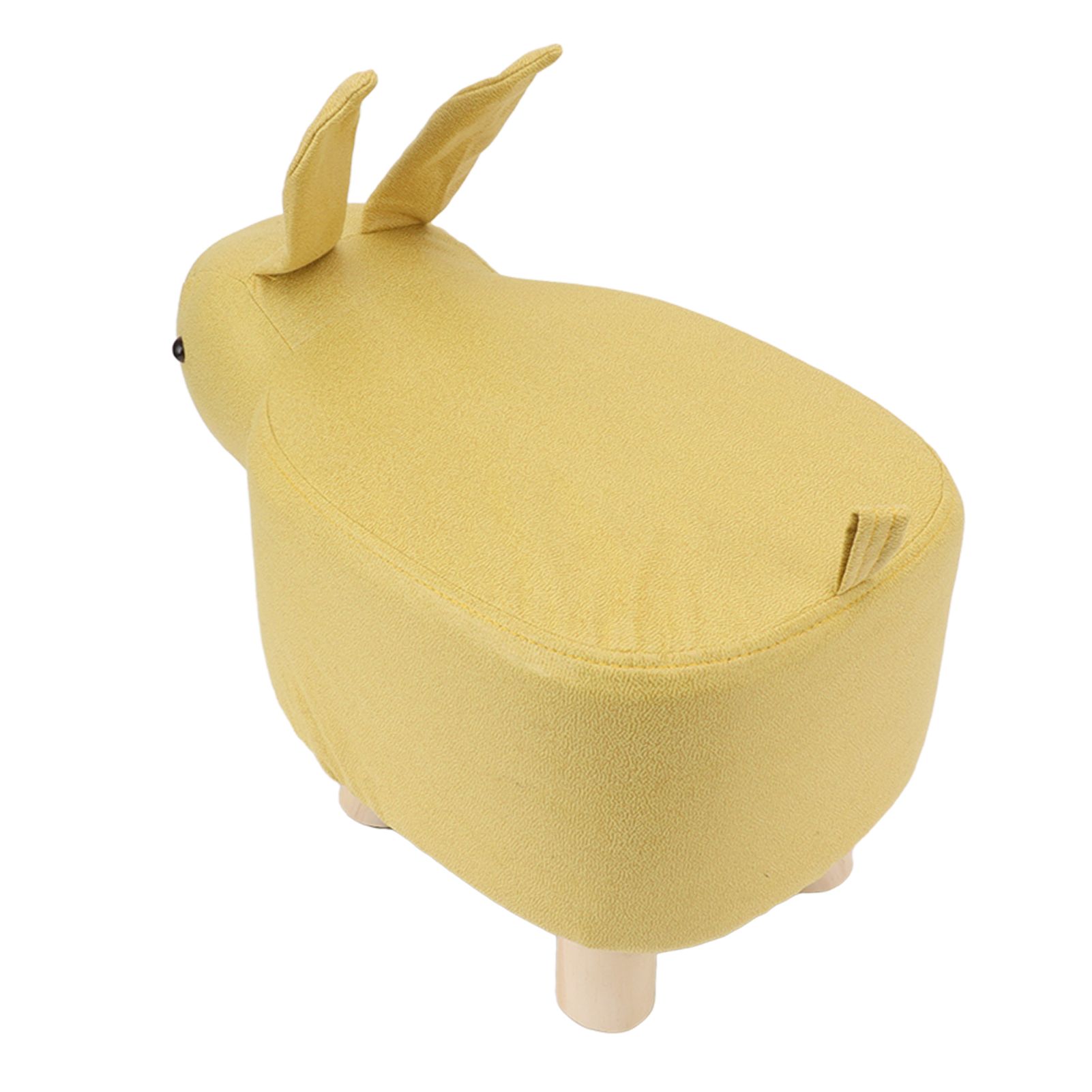 Cartoon Animal Shaped Stool Kid Home Living Room Cute Wooden Footstool for view 6