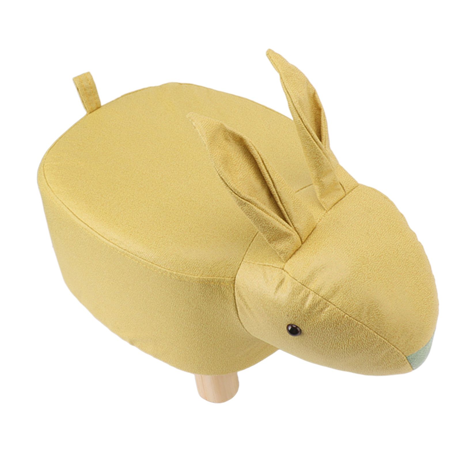Cartoon Animal Shaped Stool Kid Home Living Room Cute Wooden Footstool for view 9