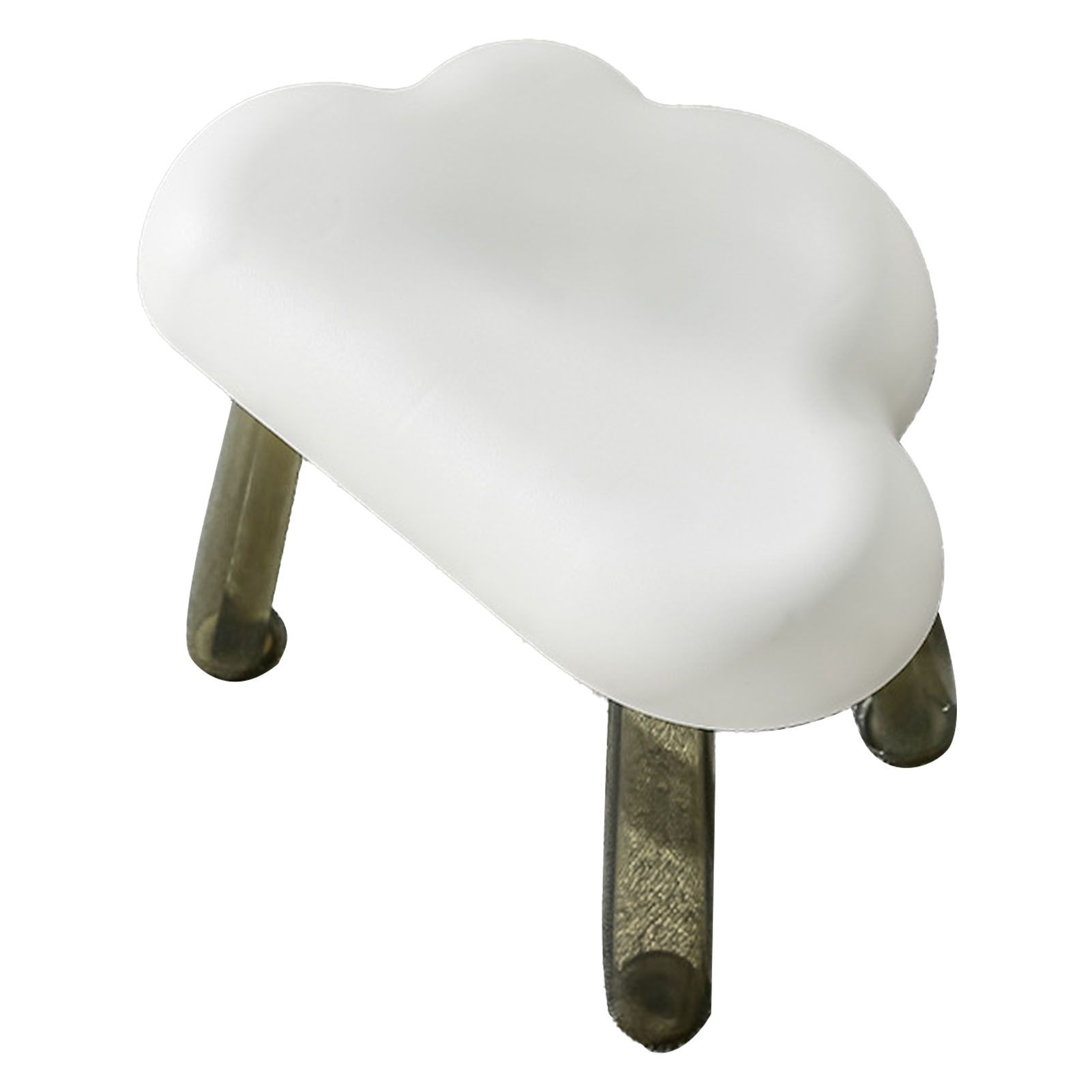 Children Stool Cloud Shape Top Transparent Leg Delicate Plastic Stool Gift view 2