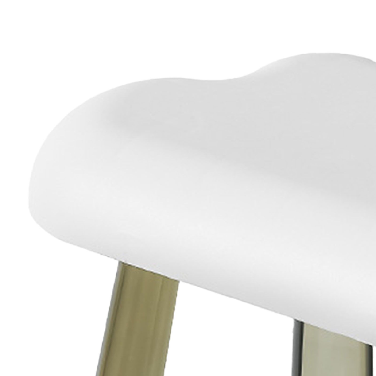 Children Stool Cloud Shape Top Transparent Leg Delicate Plastic Stool Gift view 7
