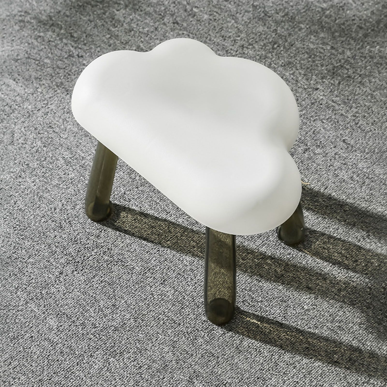 Children Stool Cloud Shape Top Transparent Leg Delicate Plastic Stool Gift view 10
