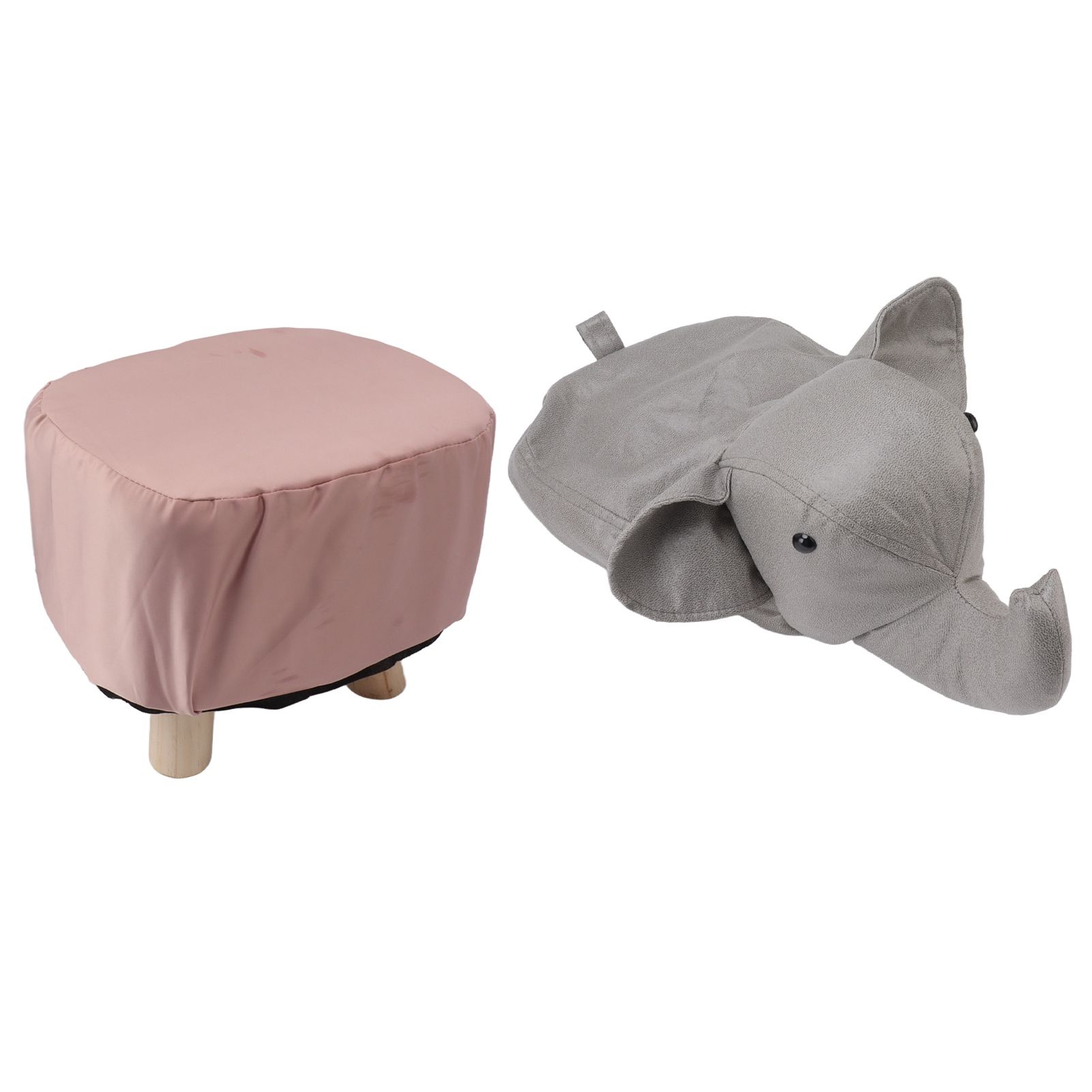Animal Footstools Elephant Shaped Slip Resistant Silent Comfortable Stable view 2