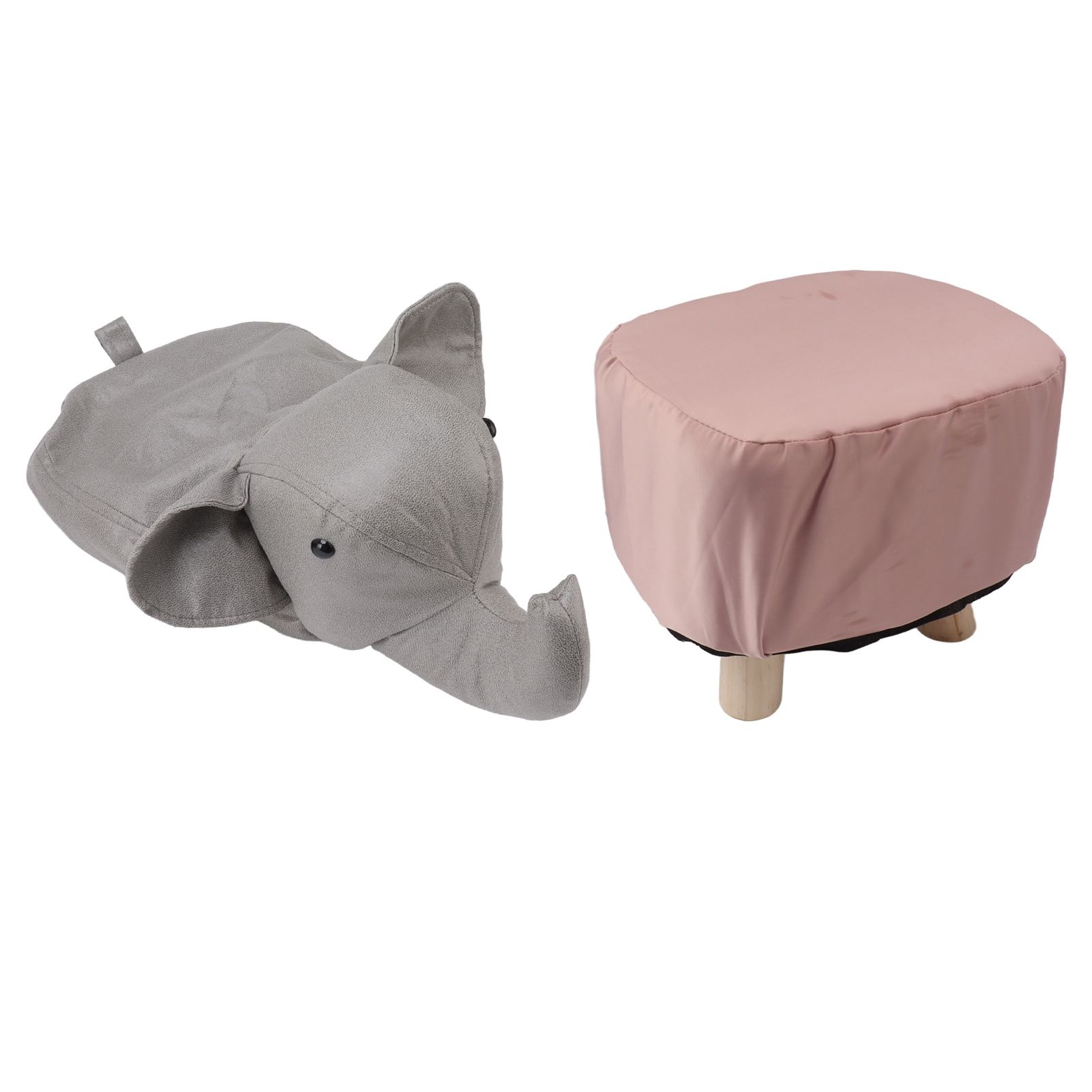 Animal Footstools Elephant Shaped Slip Resistant Silent Comfortable Stable view 3