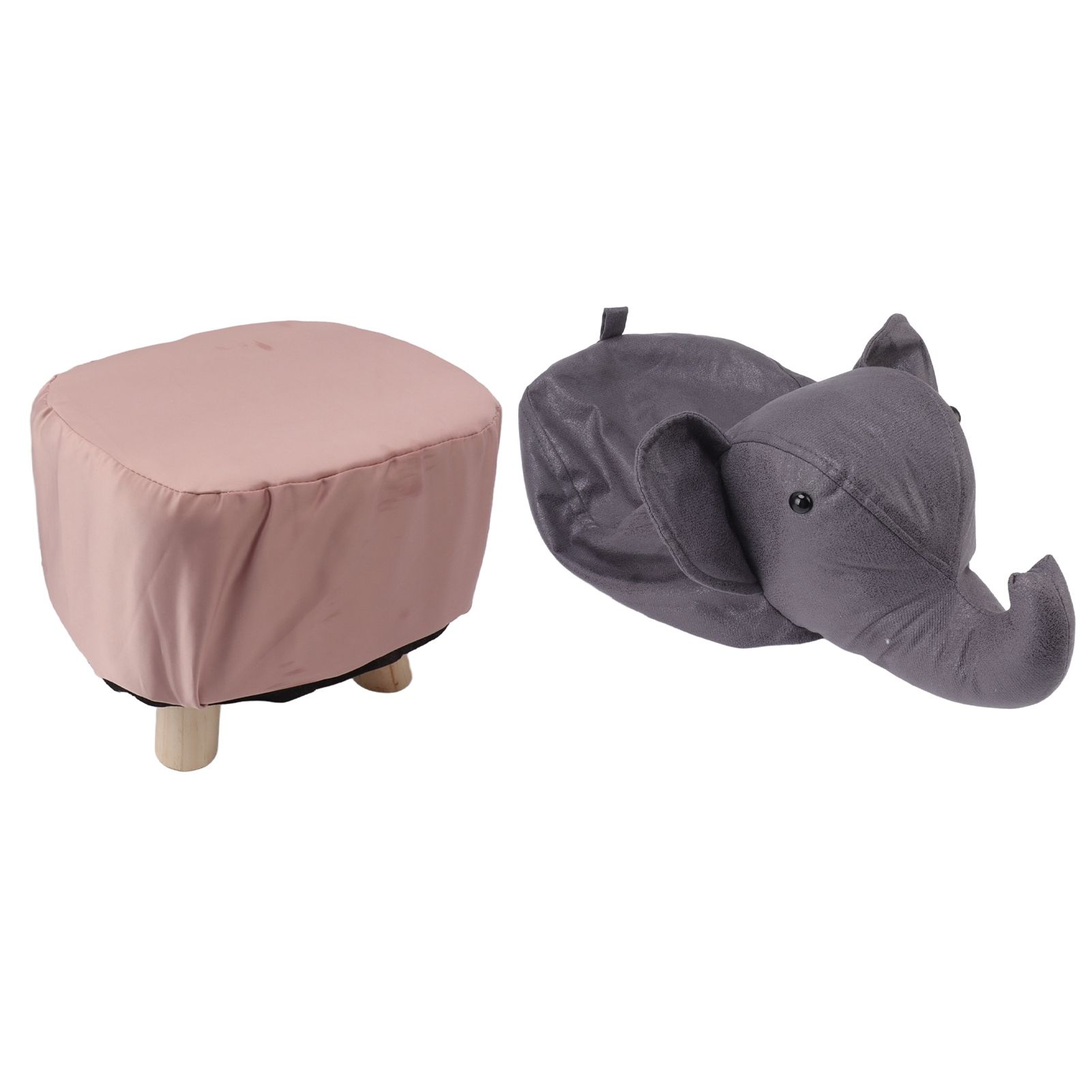 Animal Footstools Elephant Shaped Slip Resistant Silent Comfortable Stable view 2