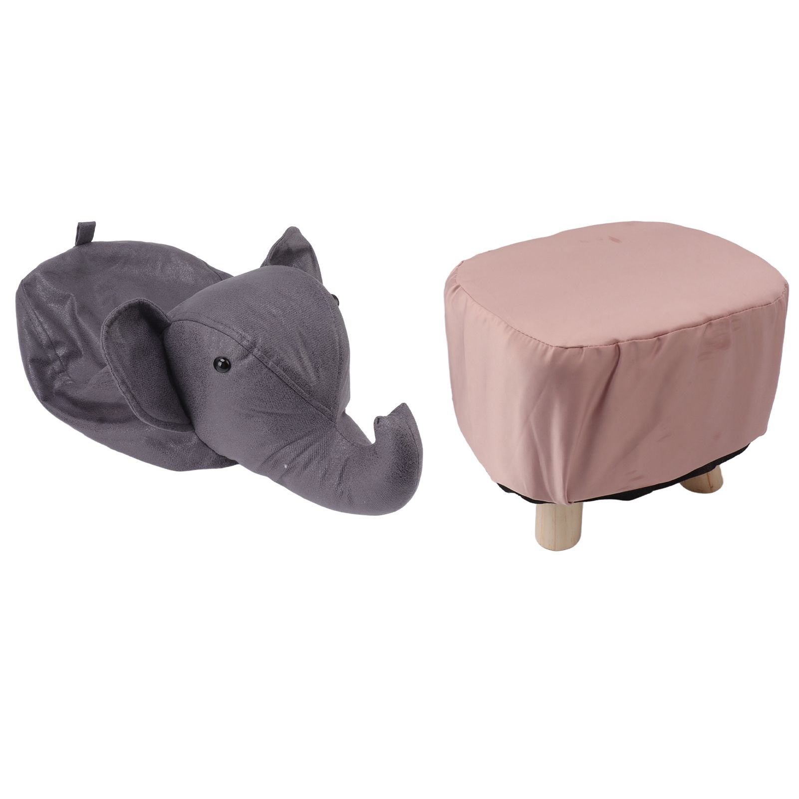 Animal Footstools Elephant Shaped Slip Resistant Silent Comfortable Stable view 3
