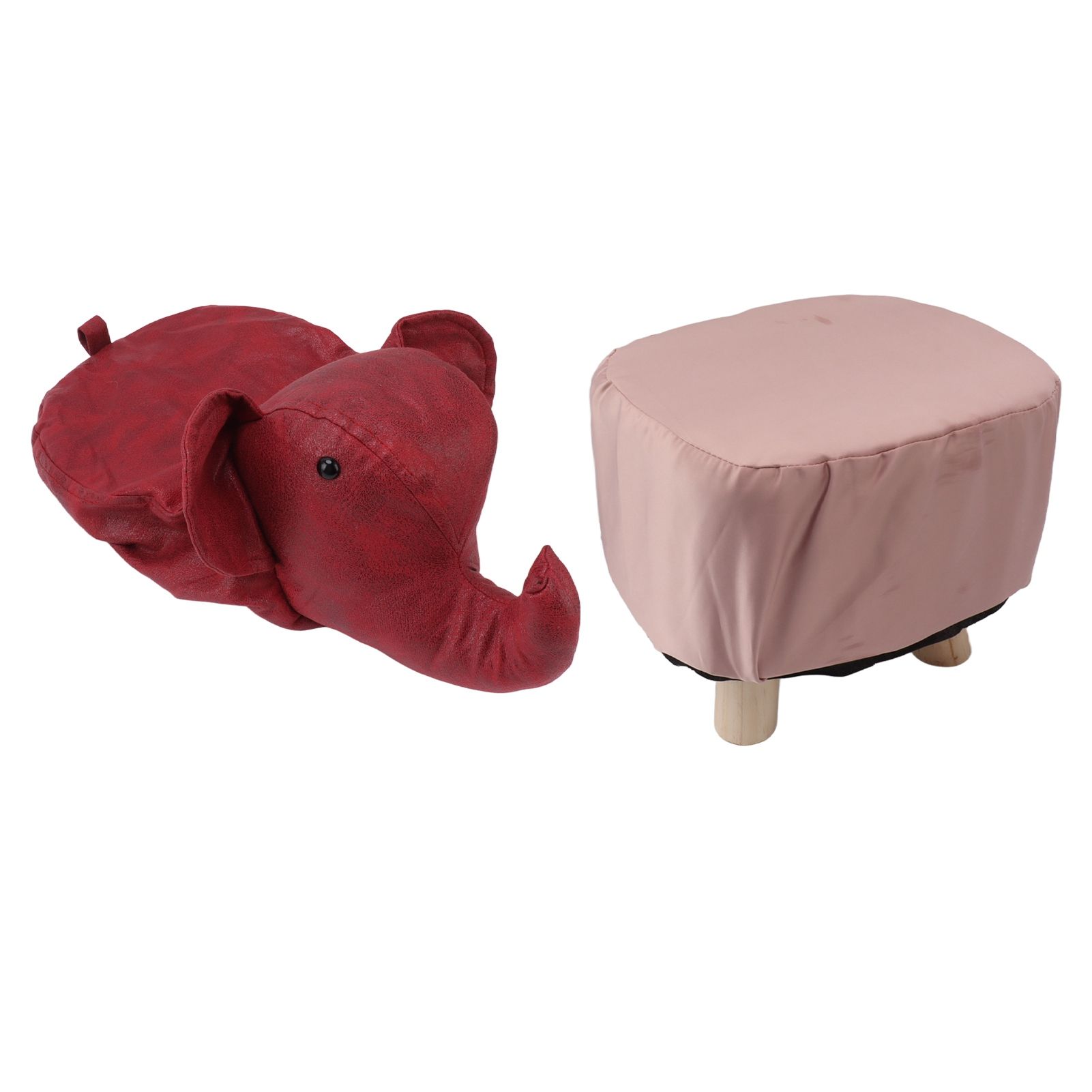 Animal Footstools Elephant Shaped Slip Resistant Silent Comfortable Stable view 3