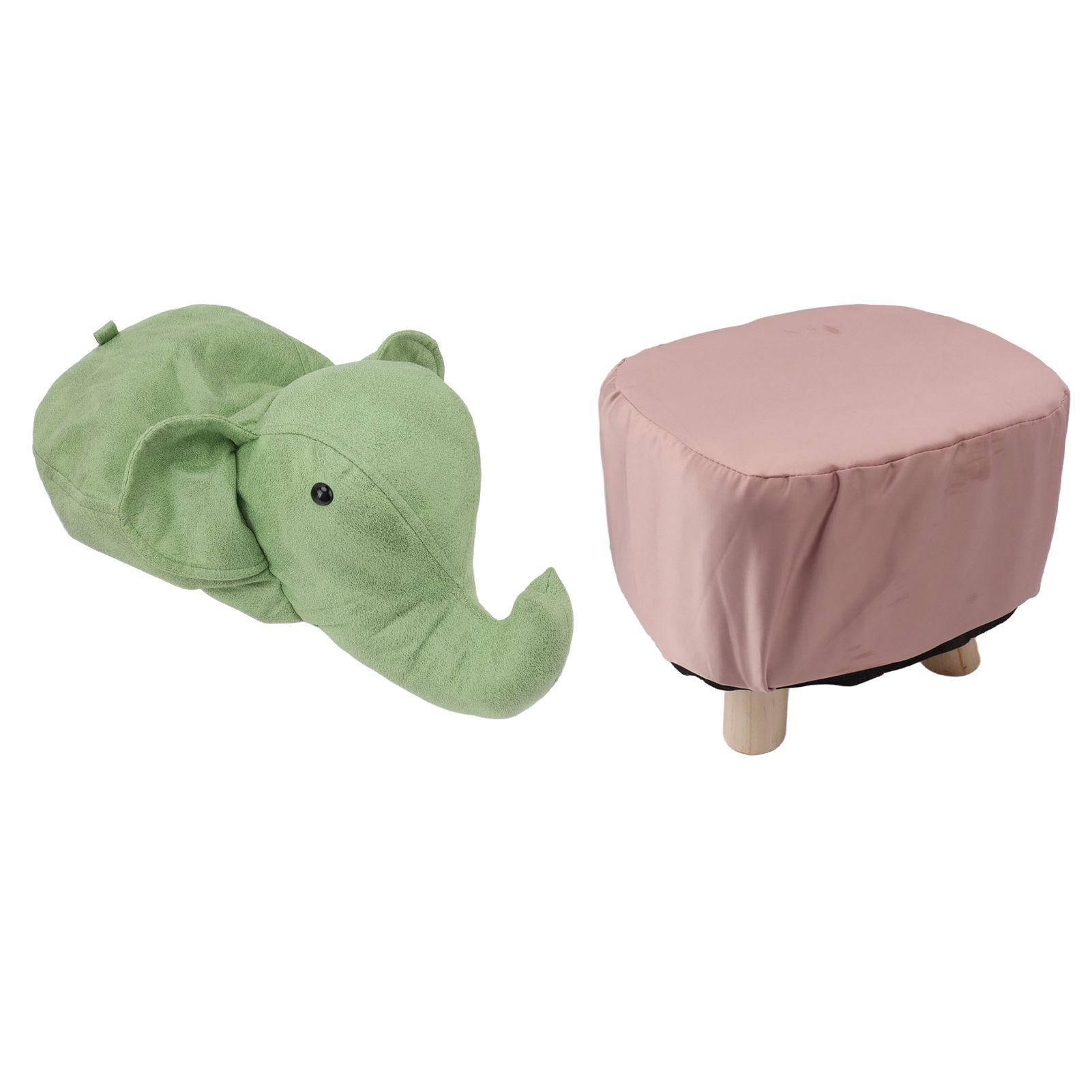 Animal Footstools Elephant Shaped Slip Resistant Silent Comfortable Stable view 3