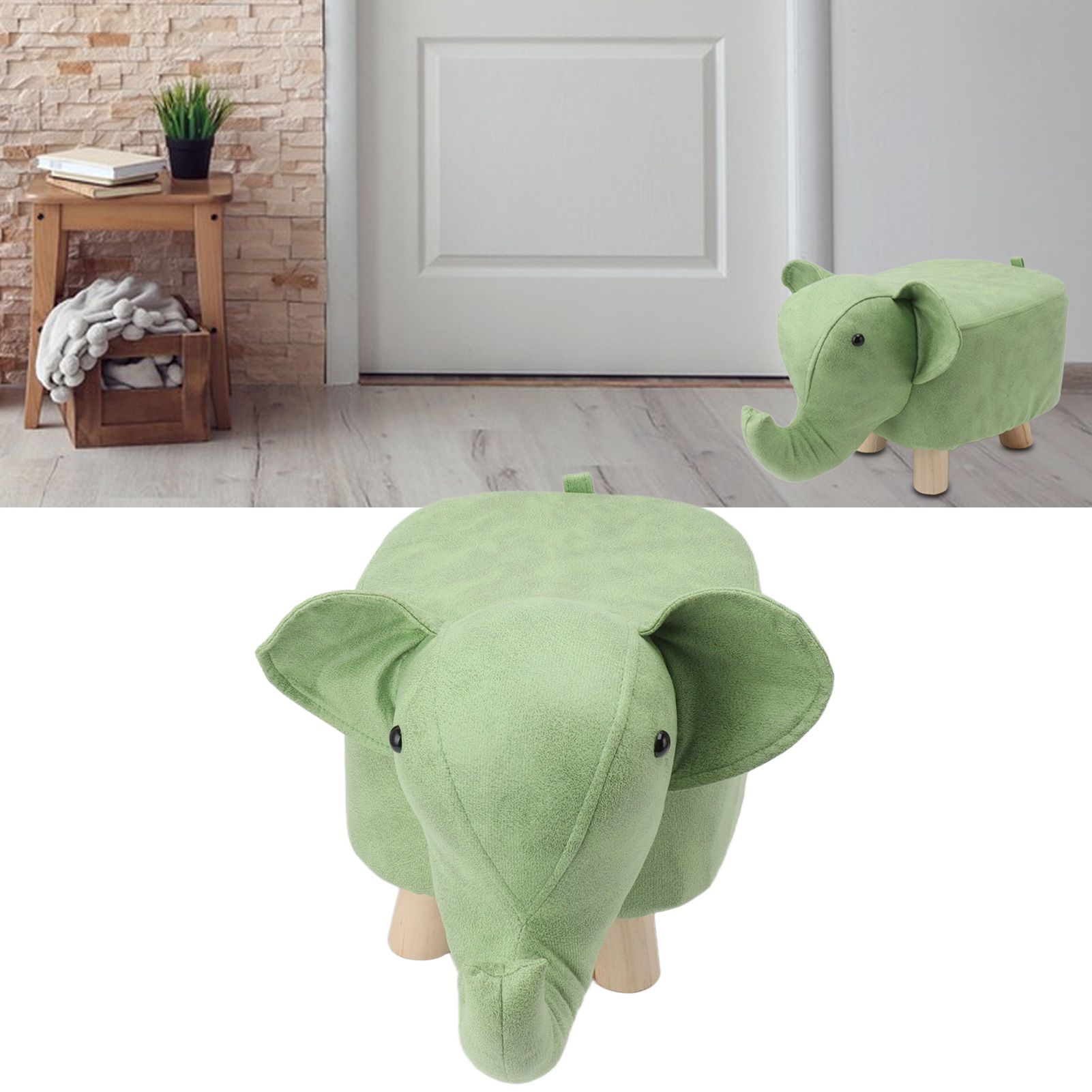 Animal Footstools Elephant Shaped Slip Resistant Silent Comfortable Stable view 12