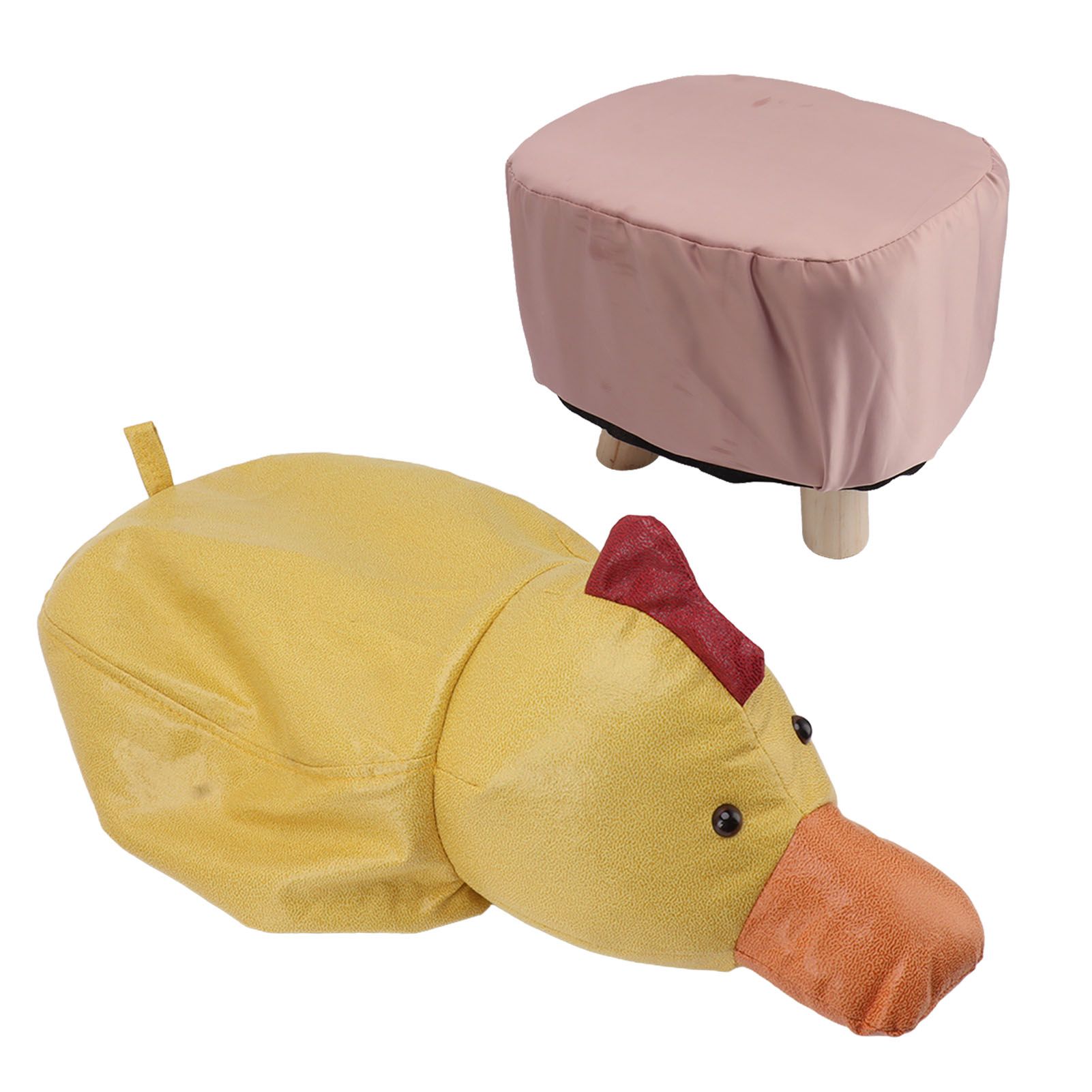 Cute Animal Footstool with Soft Padded Cushion and Prevent Slip Feet Small view 2