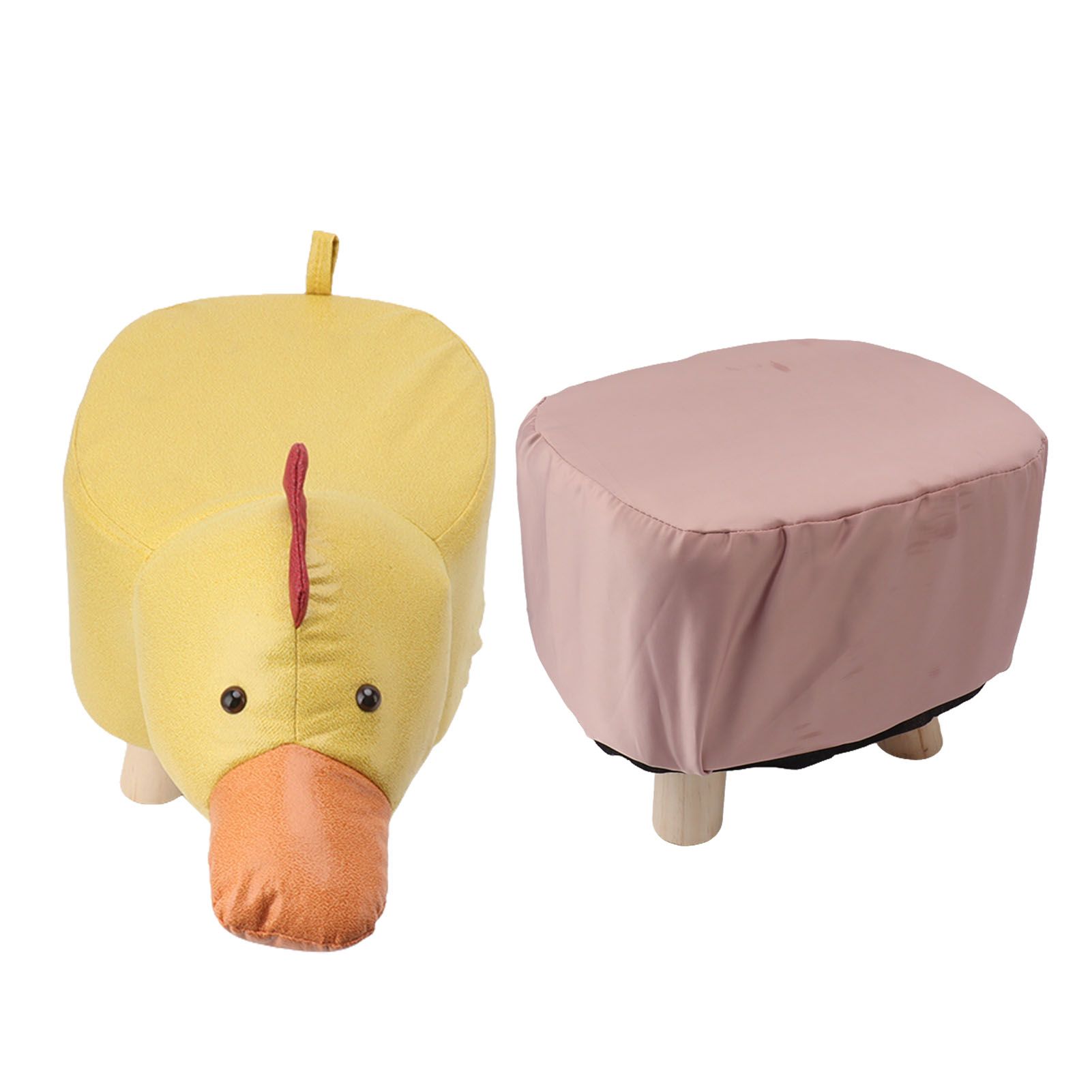 Cute Animal Footstool with Soft Padded Cushion and Prevent Slip Feet Small view 3