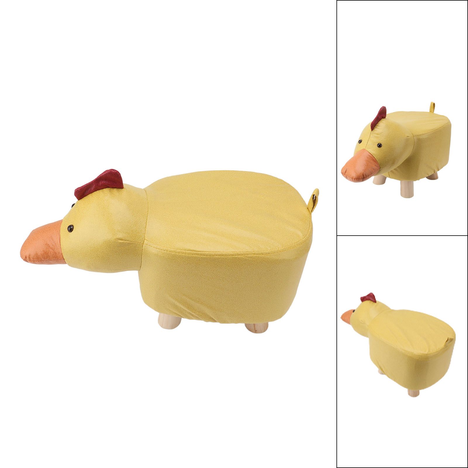 Cute Animal Footstool with Soft Padded Cushion and Prevent Slip Feet Small view 10