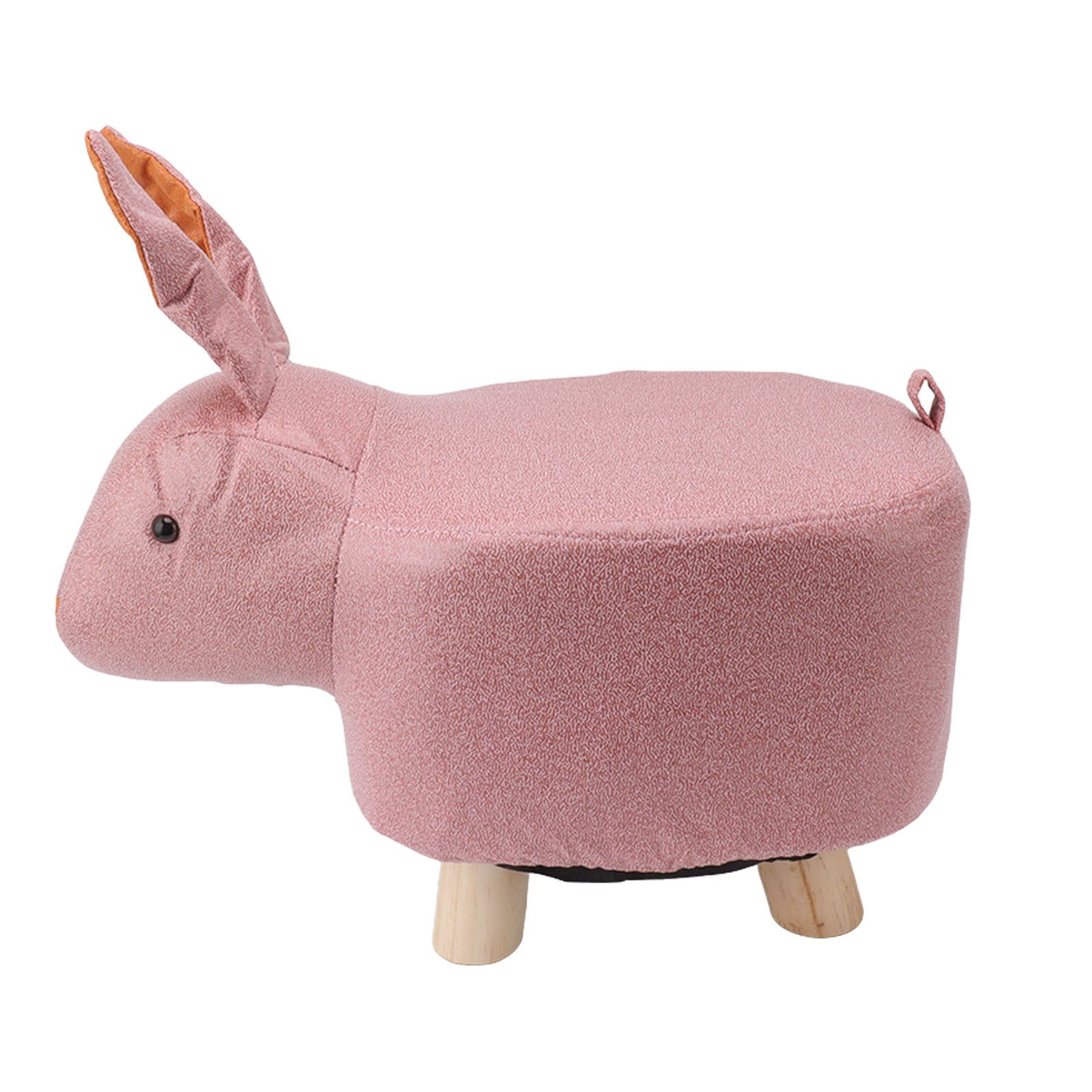 Cute Animal Footstool with Soft Padded Cushion and Prevent Slip Feet Small view 5