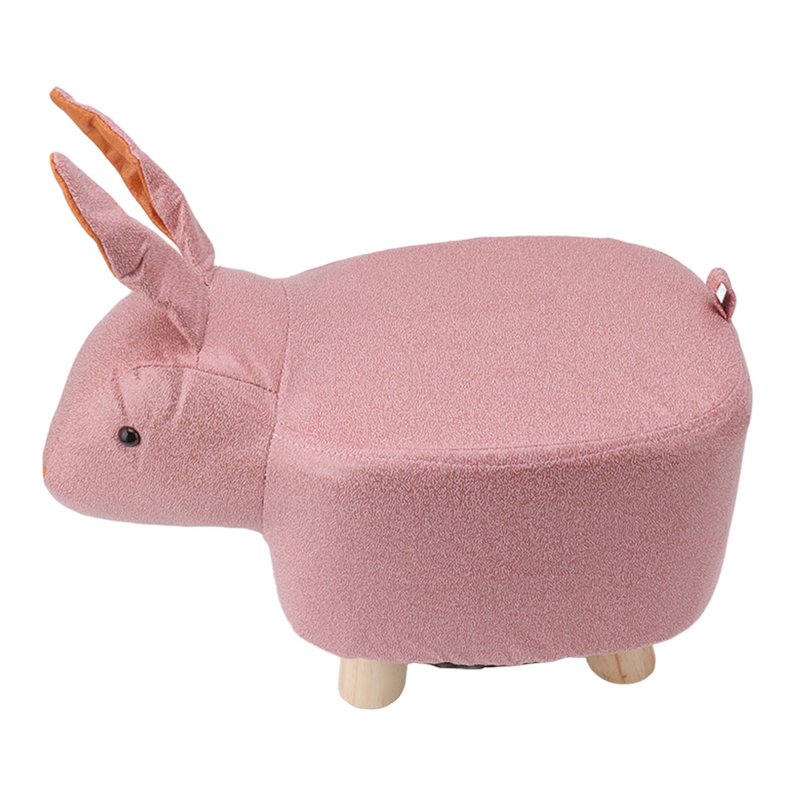 Cute Animal Footstool with Soft Padded Cushion and Prevent Slip Feet Small view 6