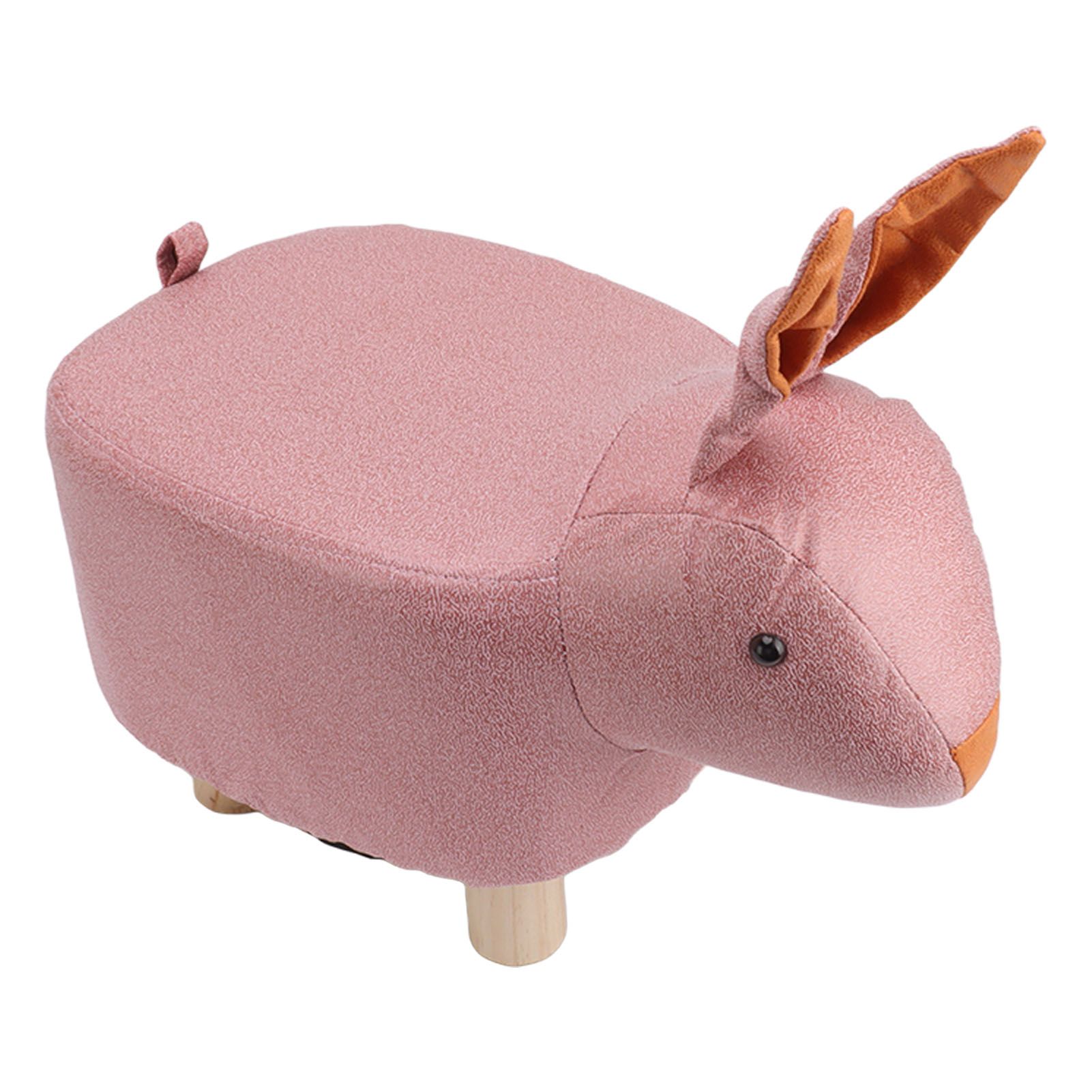 Cute Animal Footstool with Soft Padded Cushion and Prevent Slip Feet Small view 7