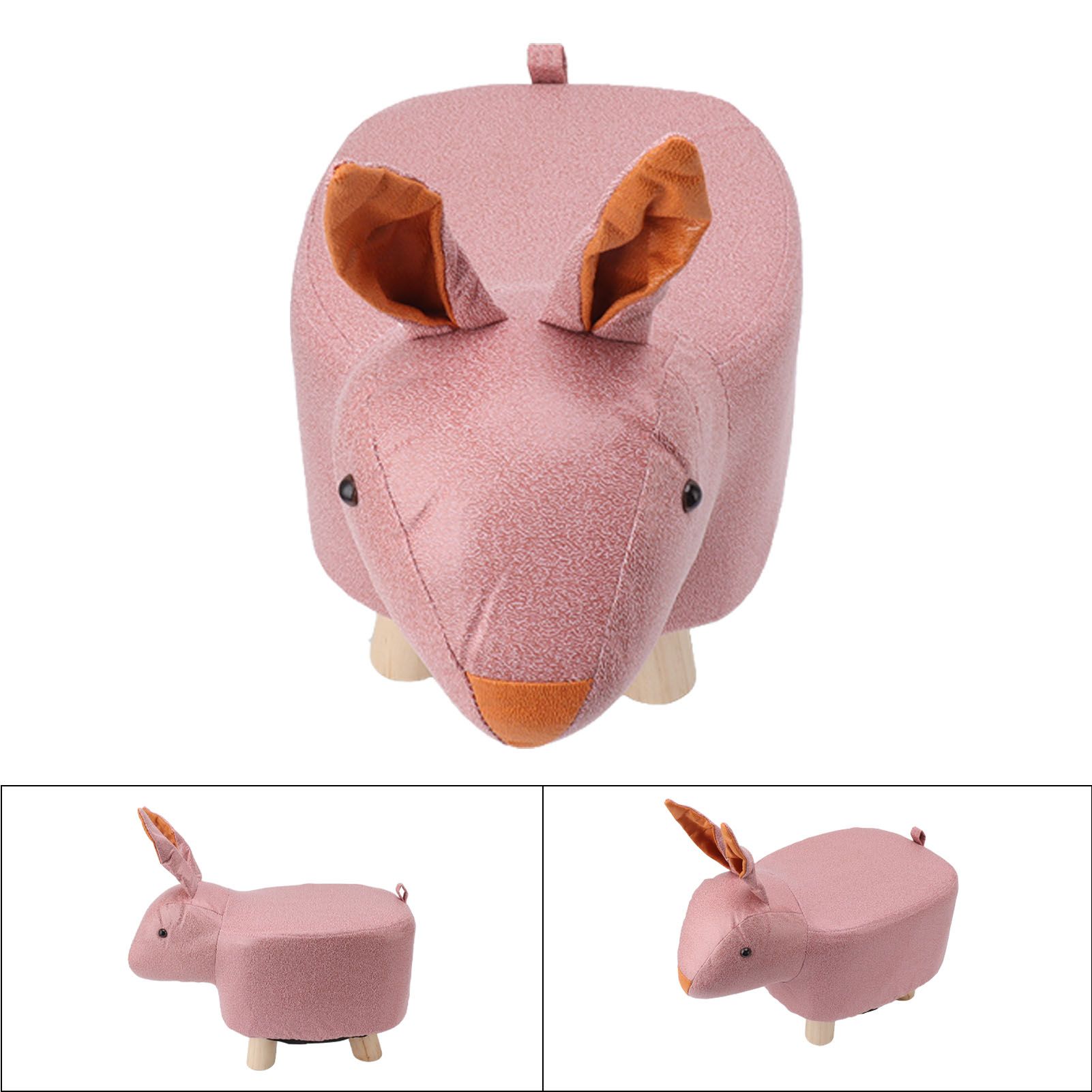 Cute Animal Footstool with Soft Padded Cushion and Prevent Slip Feet Small view 10