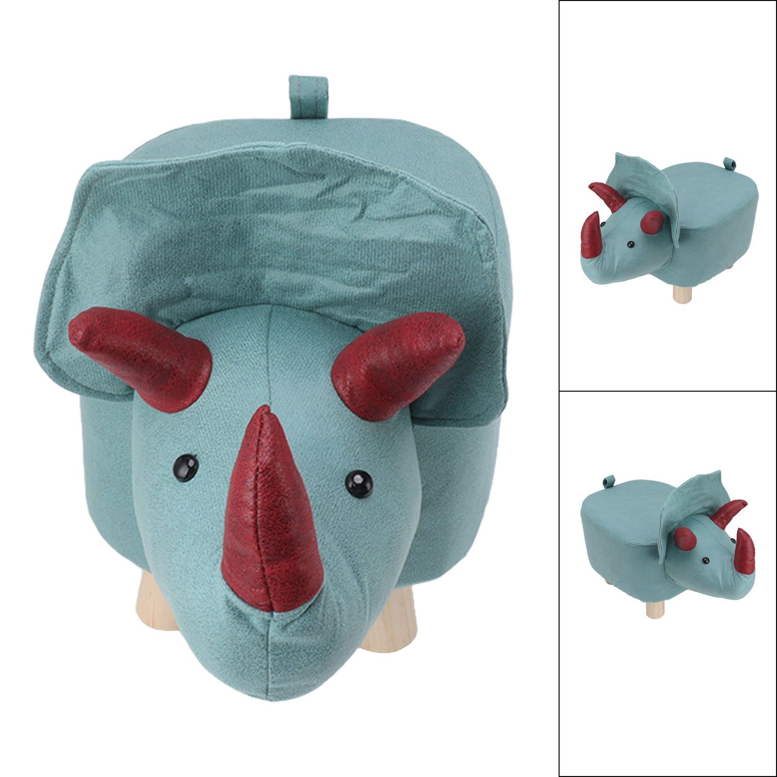 Cute Animal Footstool with Soft Padded Cushion and Prevent Slip Feet Small view 10