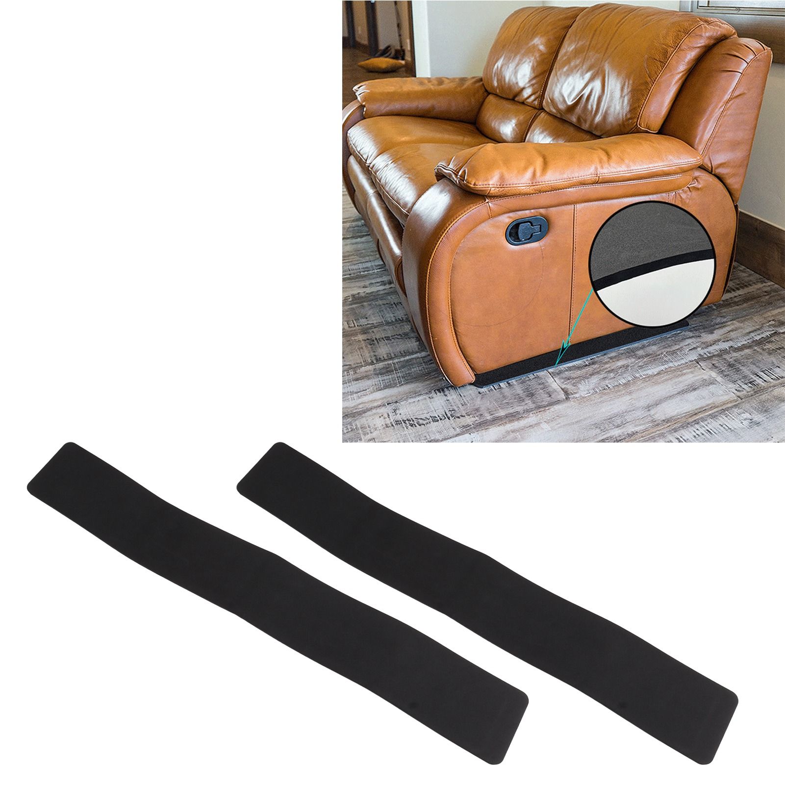 2PCS Non Slip Furniture Rail Pads EVA Self Adhesive Floor Protector Furniture view 12