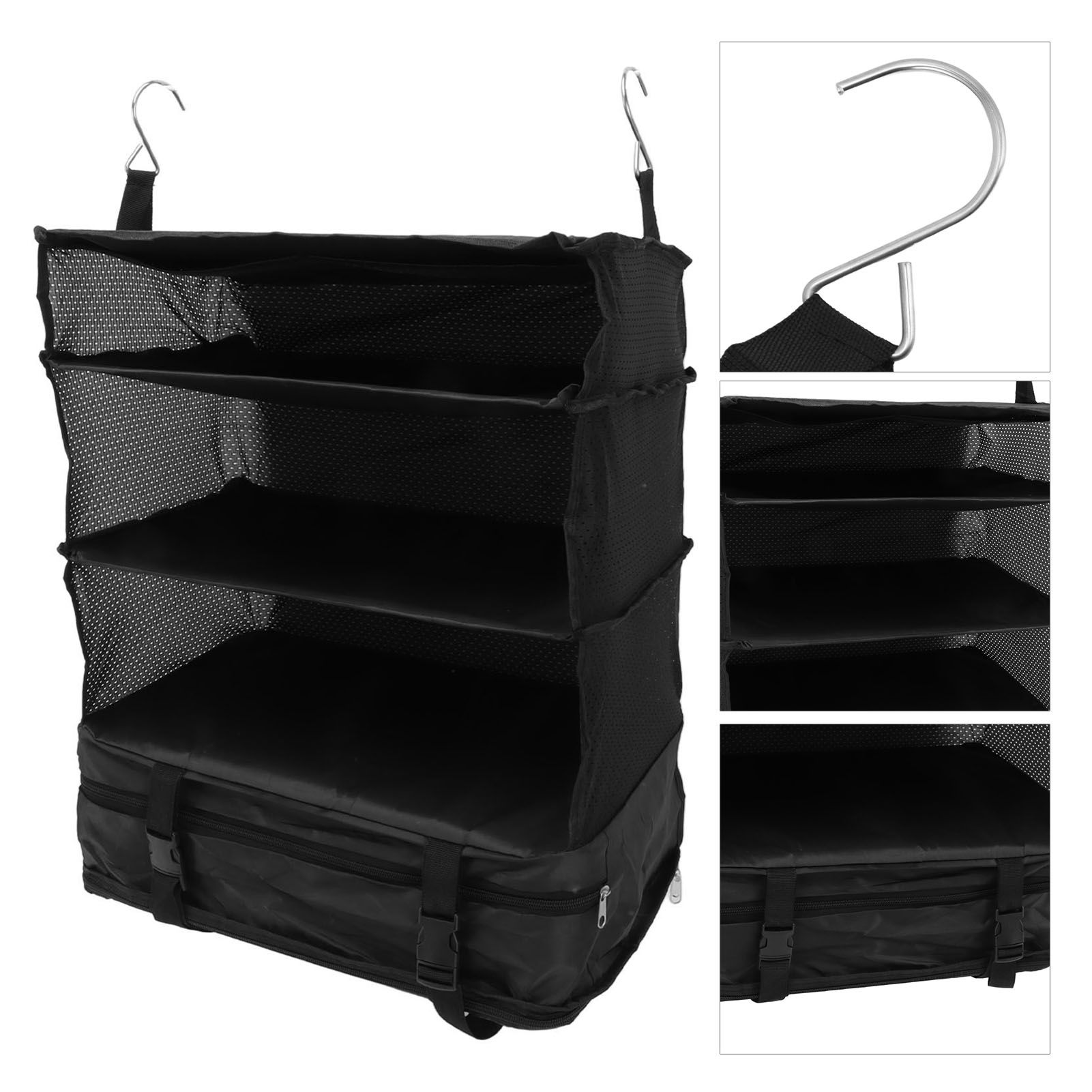 Hanging 3 Shelf Travel Shelves Bag Portable Multifunctional Large Capacity view 9