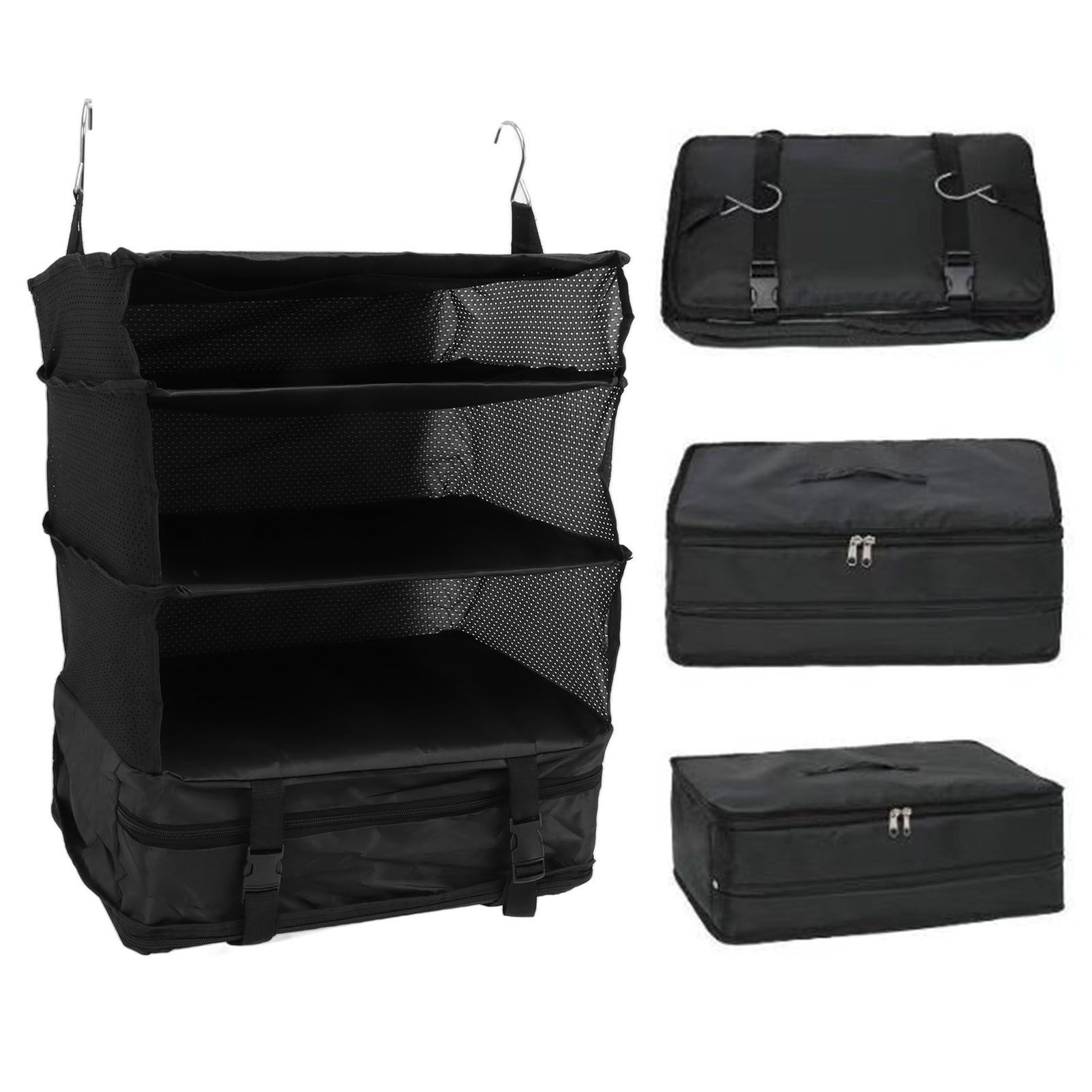 Hanging 3 Shelf Travel Shelves Bag Portable Multifunctional Large Capacity view 10