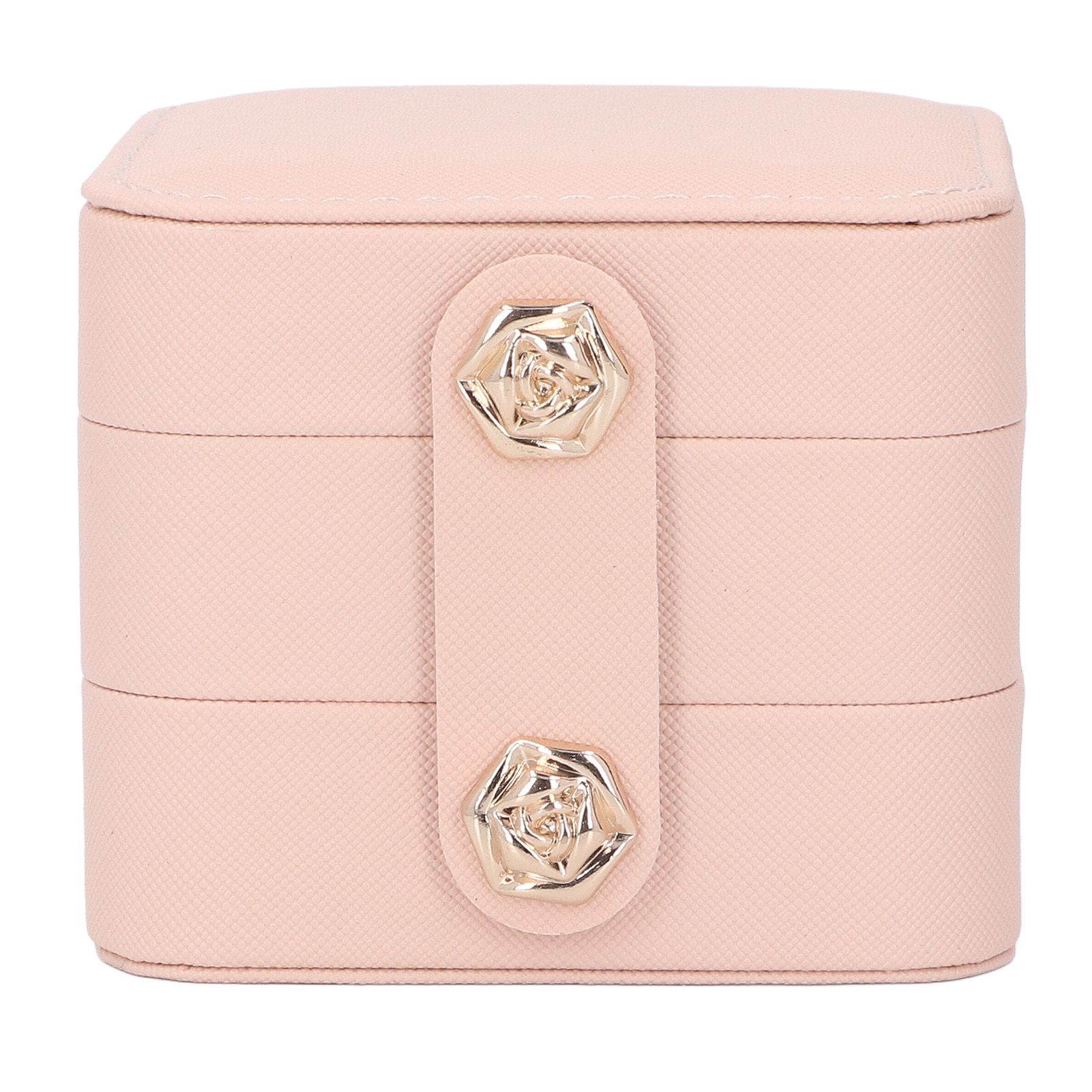 Jewelry Box Pink Portable Multi Layer PU Leather Jewelry Travel Case for Home view 4