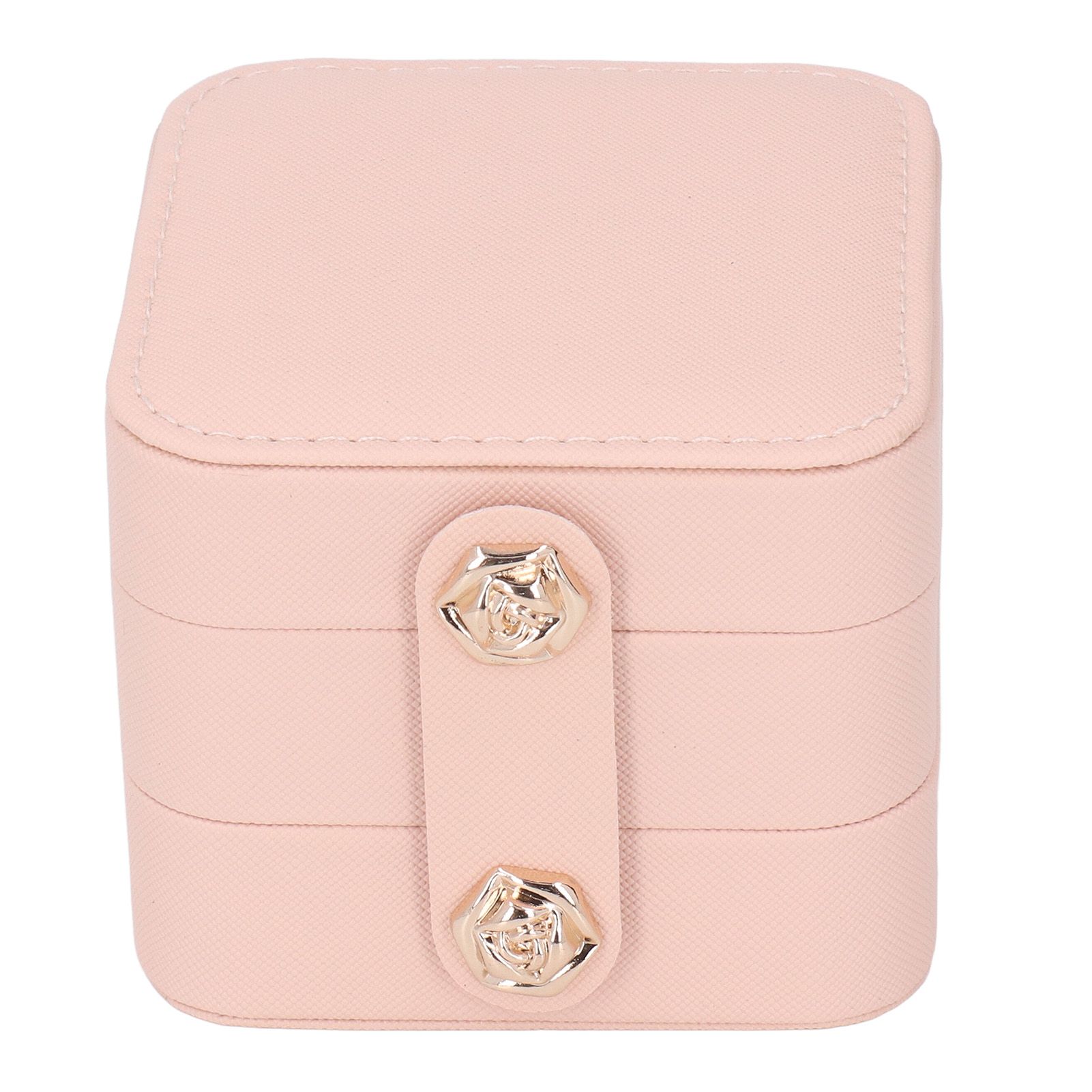 Jewelry Box Pink Portable Multi Layer PU Leather Jewelry Travel Case for Home view 7