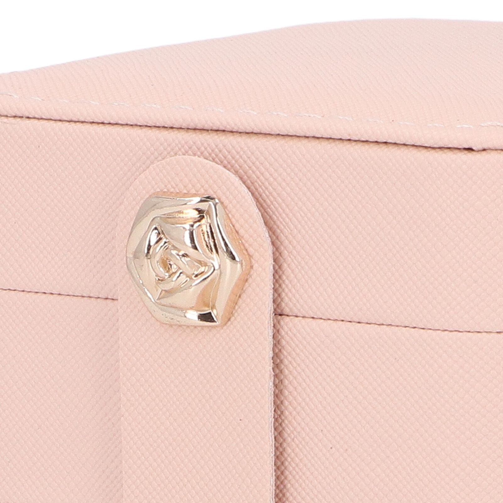 Jewelry Box Pink Portable Multi Layer PU Leather Jewelry Travel Case for Home view 14