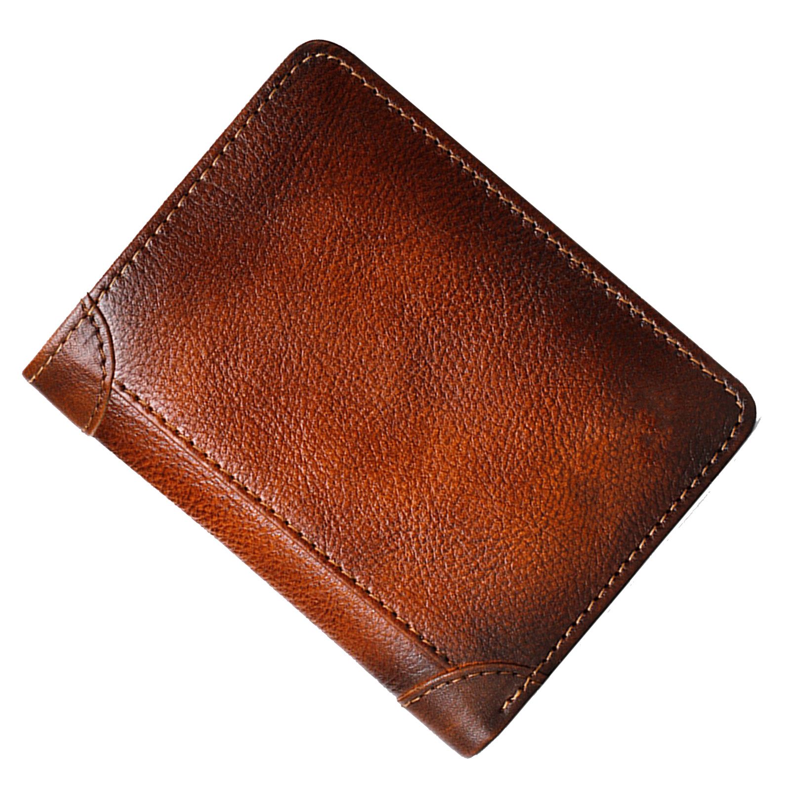 Trifold Wallet Retro Style Large Space Multi Card Slots Men Leather Wallet view 3