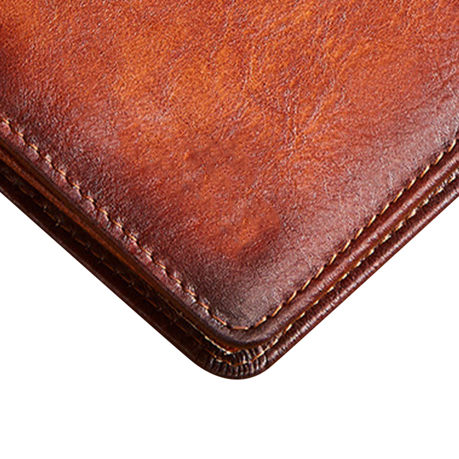 Trifold Wallet Retro Style Large Space Multi Card Slots Men Leather Wallet view 7
