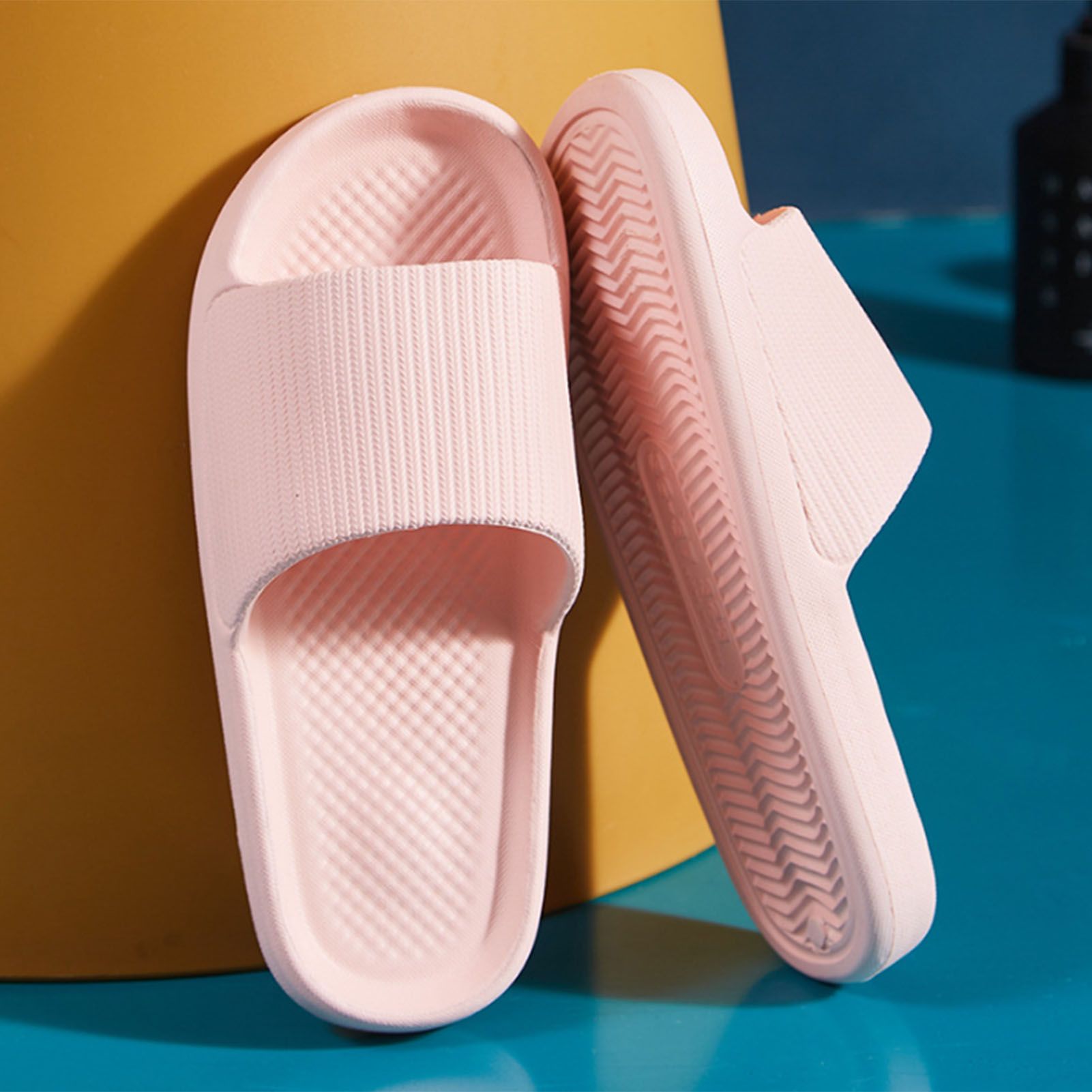 Bathroom Slippers Anti Slip Soft Thick Sole Integrated Lightweight Home view 8