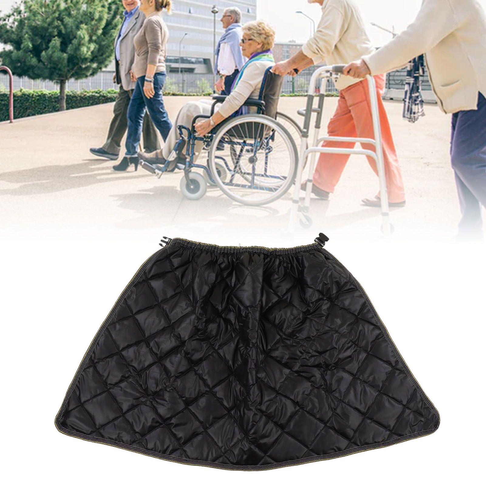 Wheelchair Blanket Warmer Polyester Fiber Soft Warm Reusable Windproof view 11
