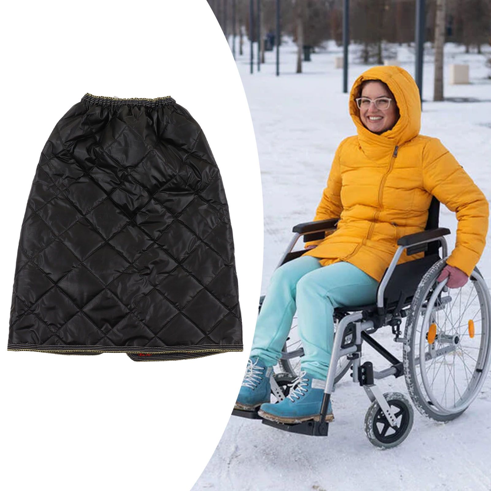 Wheelchair Blanket Warmer Polyester Fiber Soft Warm Reusable Windproof view 12