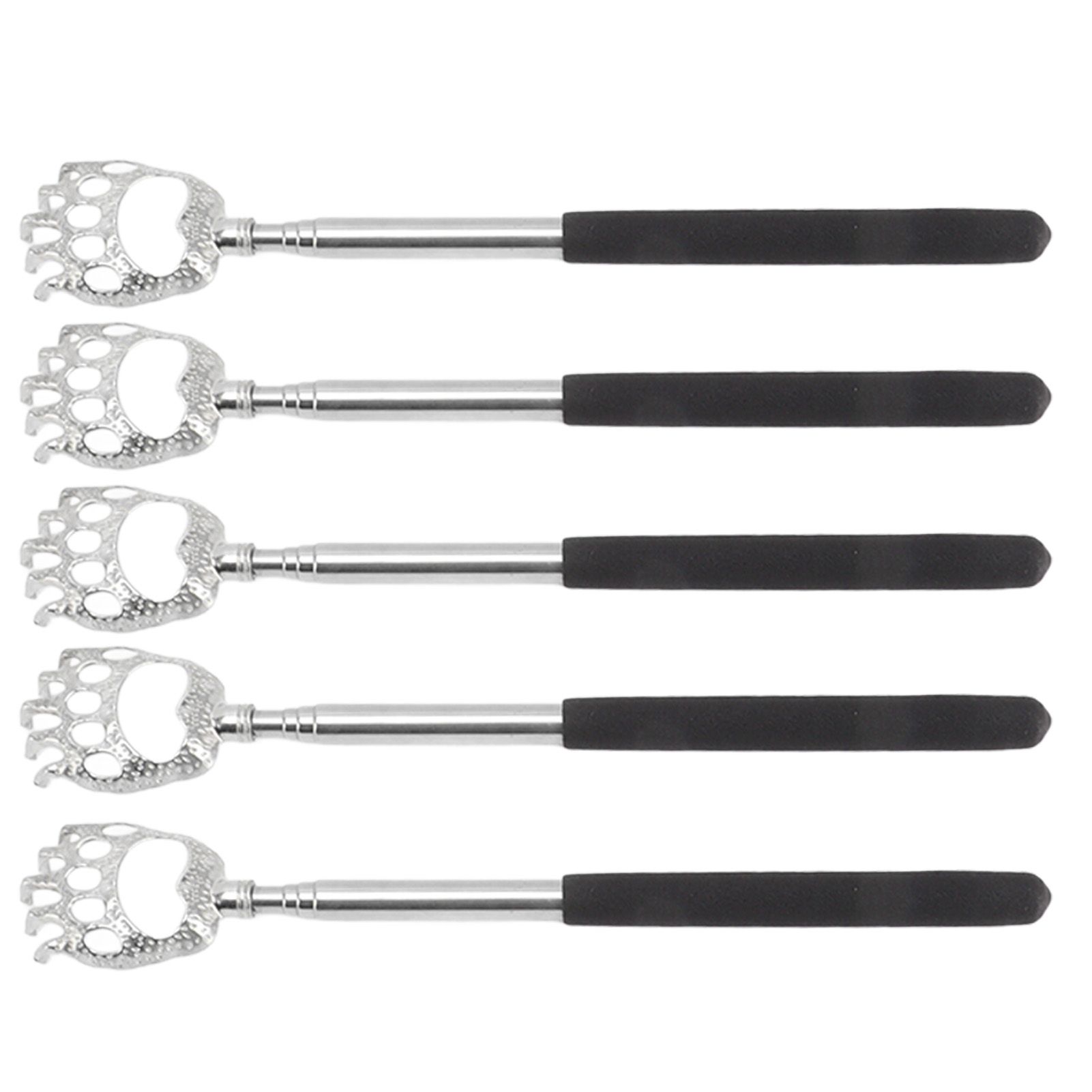 5Pcs Back Scratcher Telescopic Back Scratchers Stainless Steel for Head Body Arm view 3
