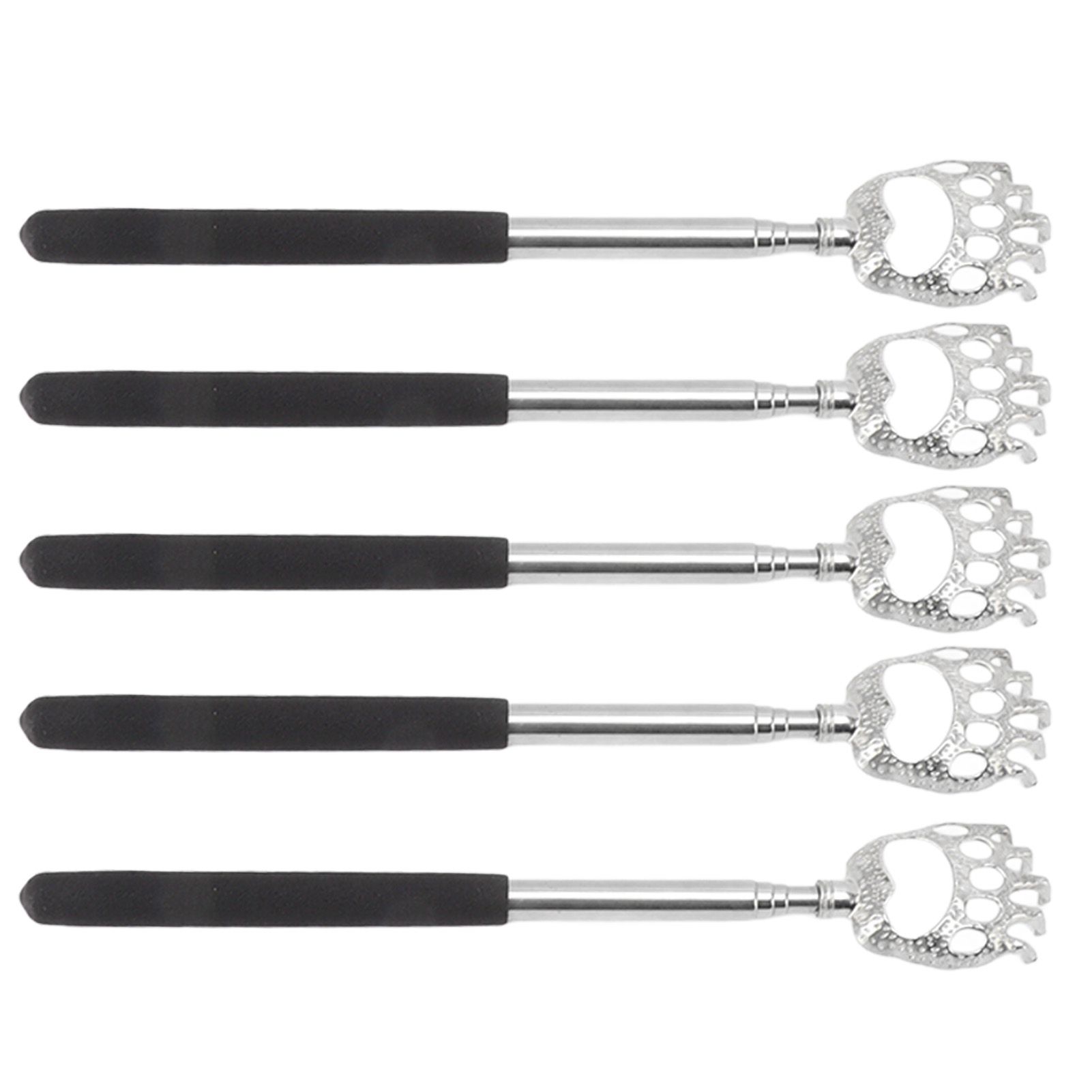 5Pcs Back Scratcher Telescopic Back Scratchers Stainless Steel for Head Body Arm view 4