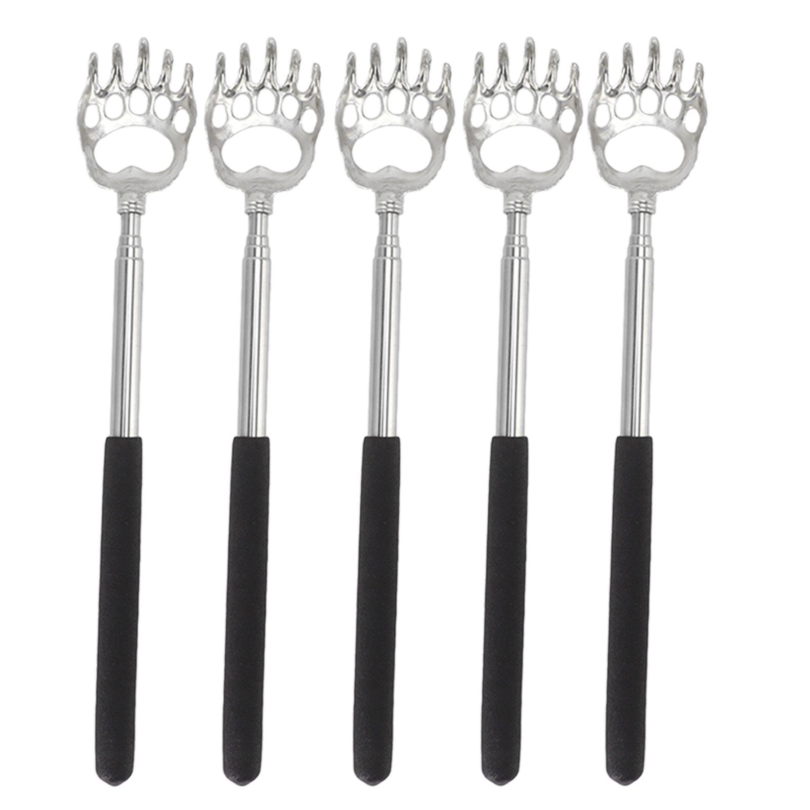 5Pcs Back Scratcher Telescopic Back Scratchers Stainless Steel for Head Body Arm view 5