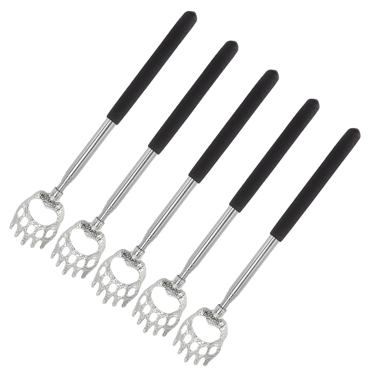5Pcs Back Scratcher Telescopic Back Scratchers Stainless Steel for Head Body Arm view 6