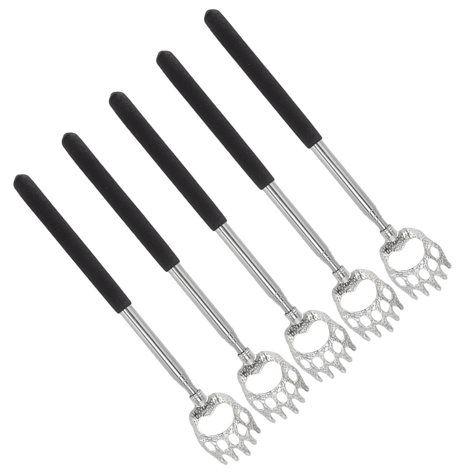 5Pcs Back Scratcher Telescopic Back Scratchers Stainless Steel for Head Body Arm view 7