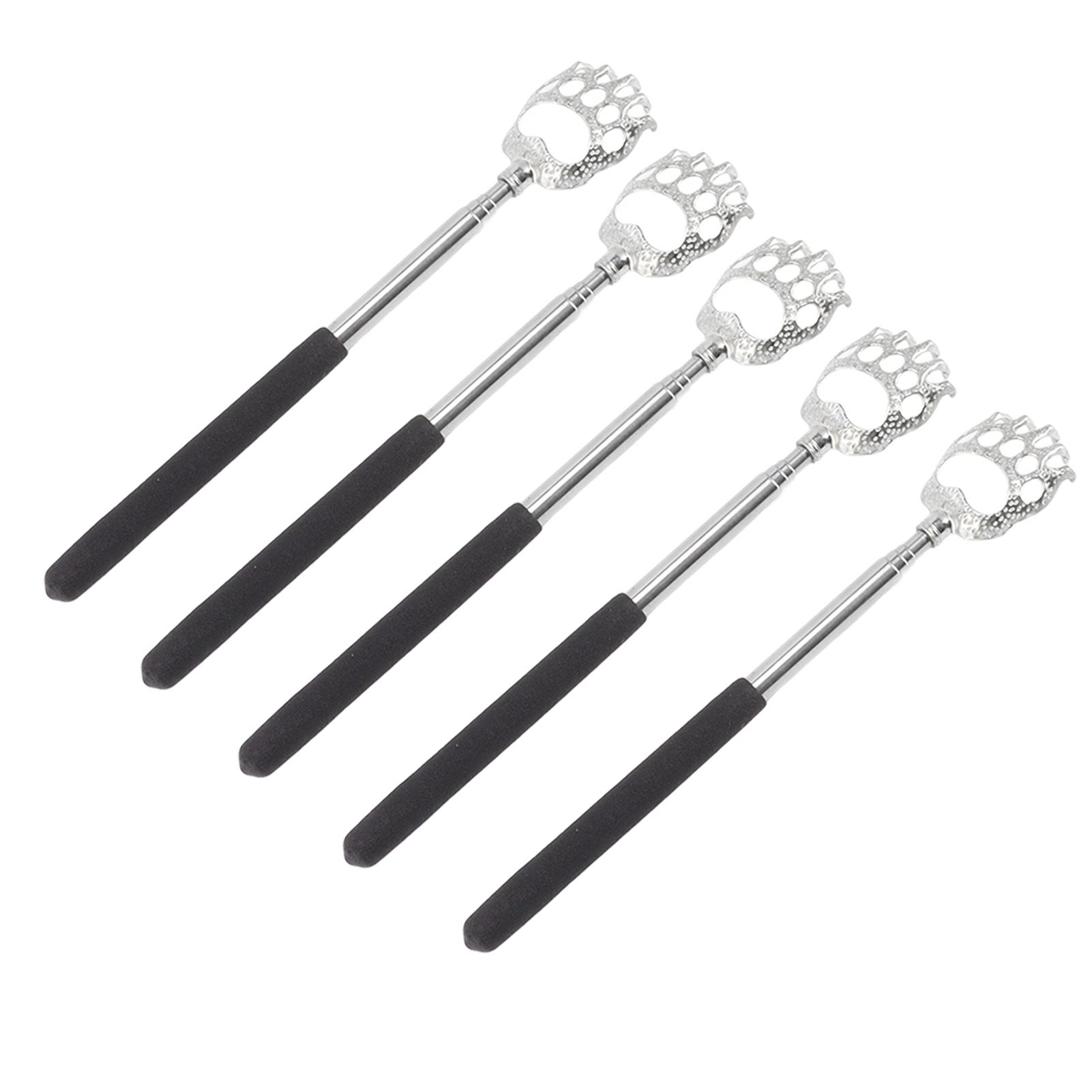 5Pcs Back Scratcher Telescopic Back Scratchers Stainless Steel for Head Body Arm view 9