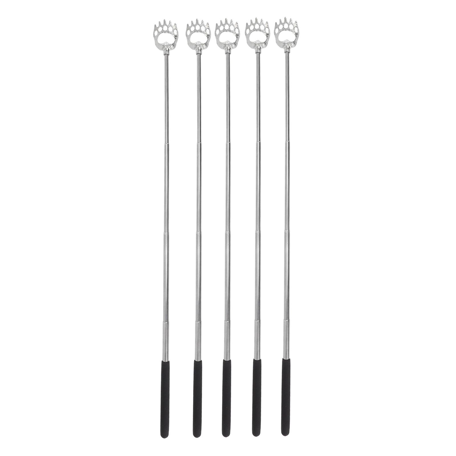 5Pcs Back Scratcher Telescopic Back Scratchers Stainless Steel for Head Body Arm view 10